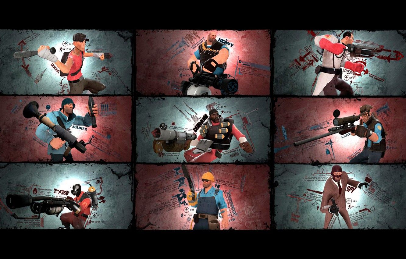 Pyro TF2 con coltello, 1920x1080 Full HD, PC