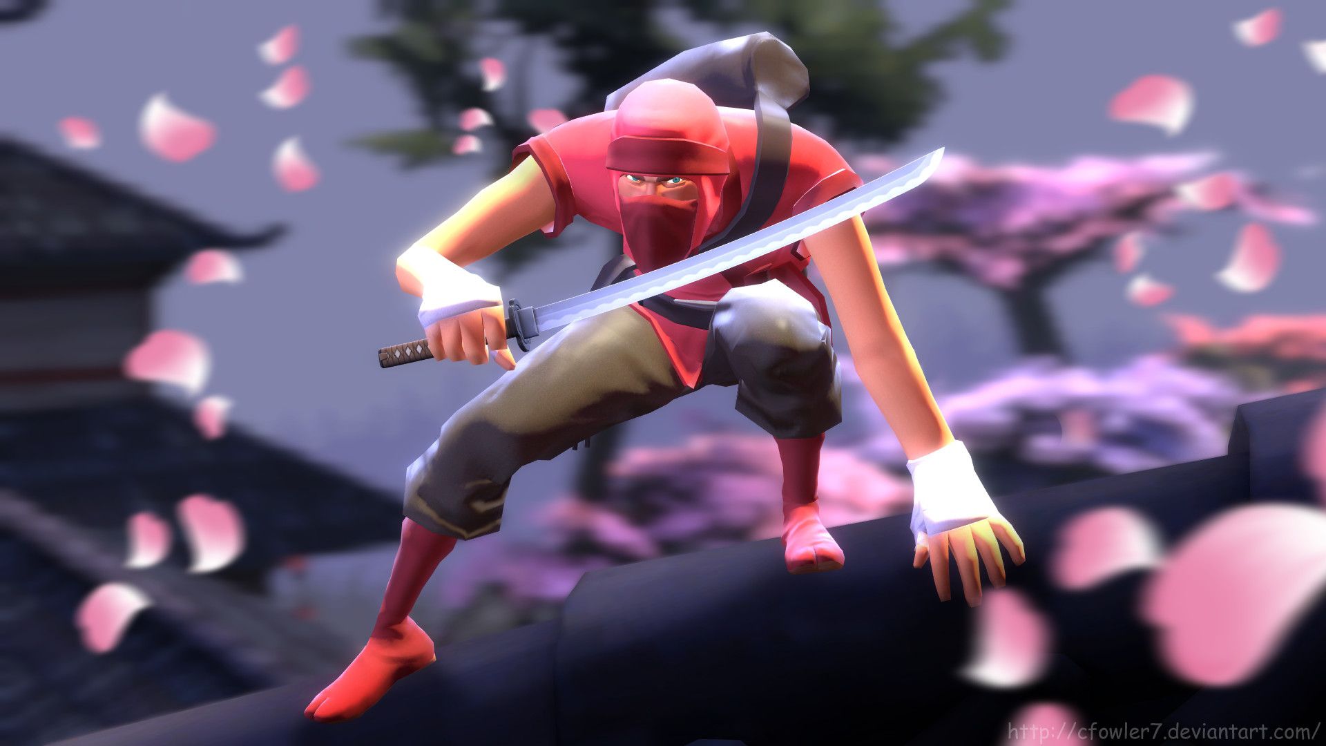 Scout TF2 con katana, 1920x1080 1080p, Laptop