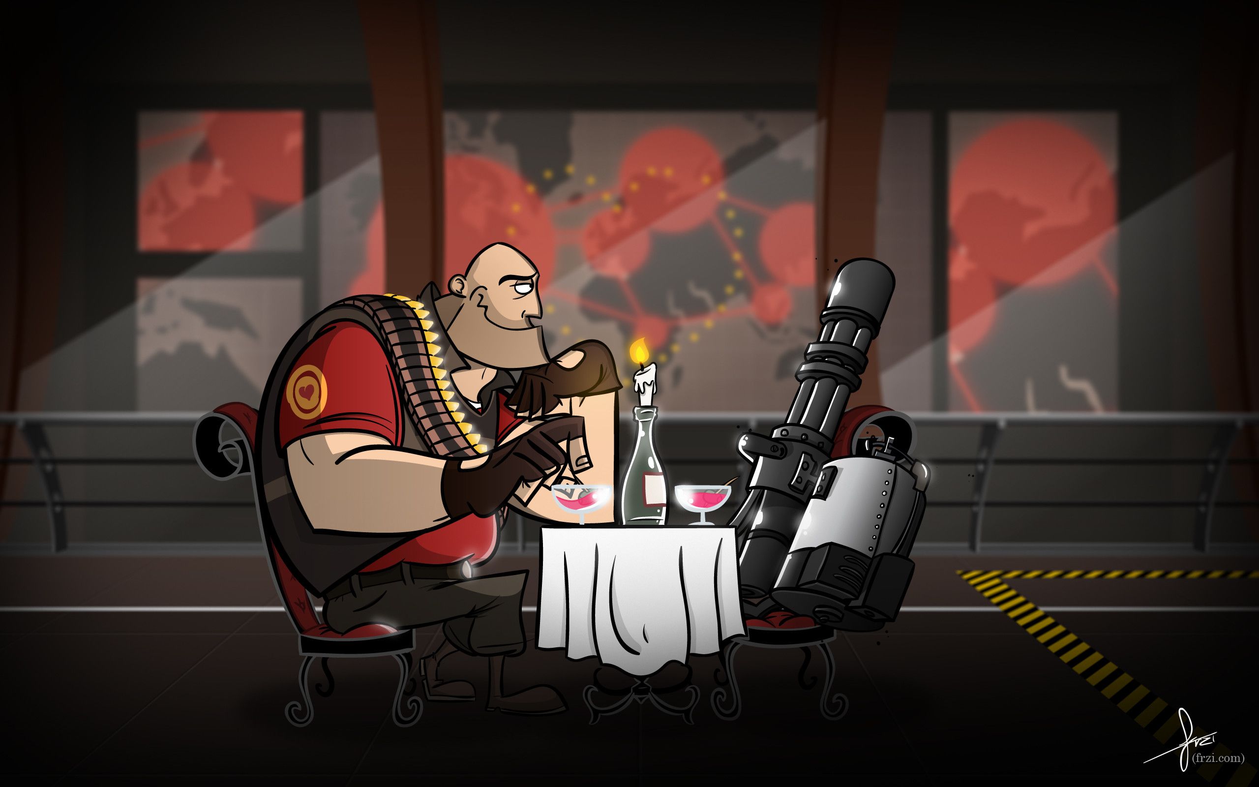 Heavy TF2 a tavola, 2560x1600 2K, Laptop