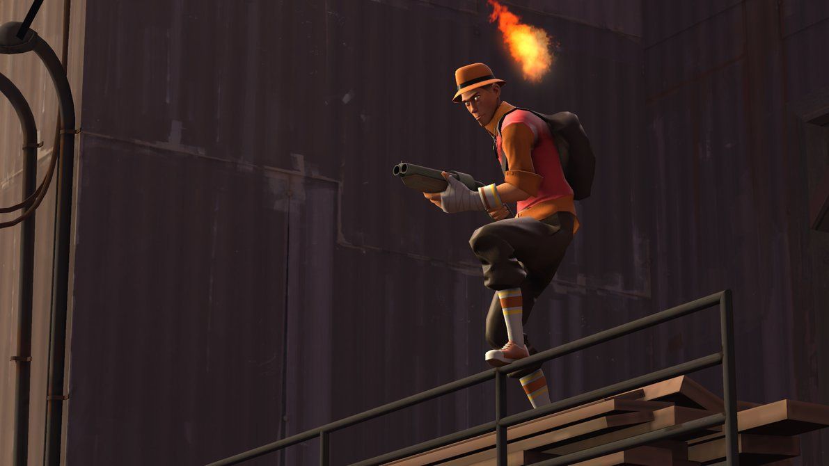 Scout TF2 vittoria Heavy, 1920x1080 Full HD 1080p, PC