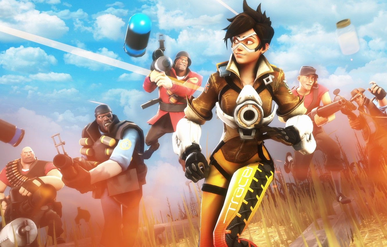 Team Fortress 2, Scout, personaggi, 1332x850 720p, Laptop