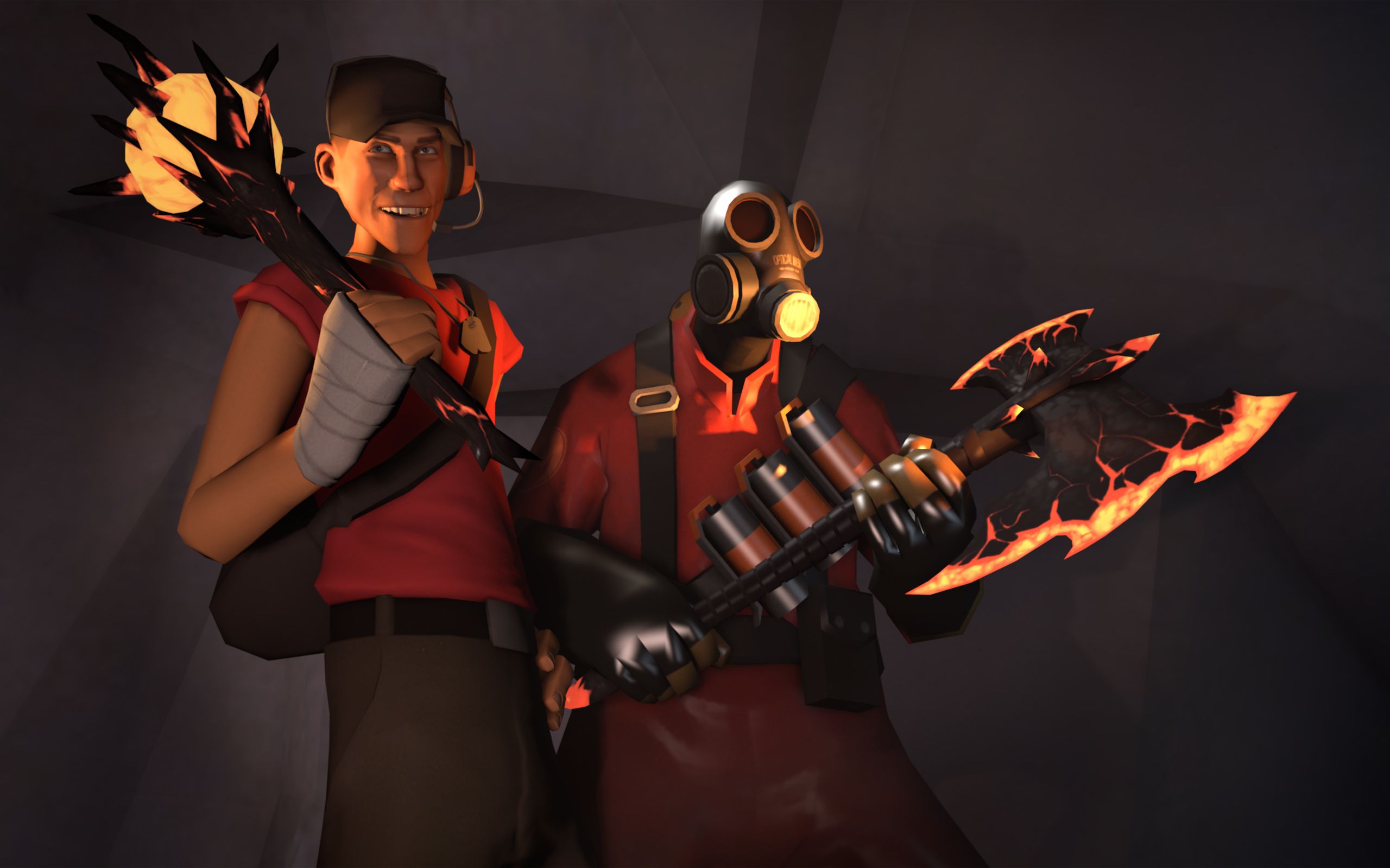 Scout e Demoman TF2, 1440x900 720p, PC