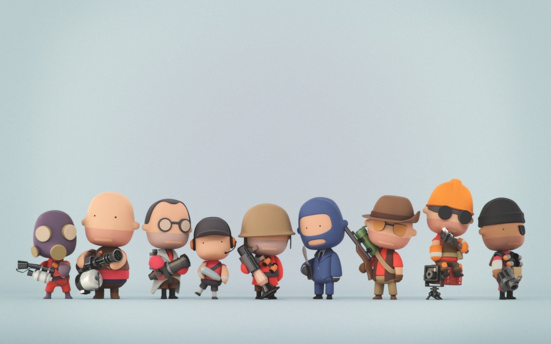 Personaggi Team Fortress 2 stilizzati, 1920x1200 Full HD+ WUXGA, PC