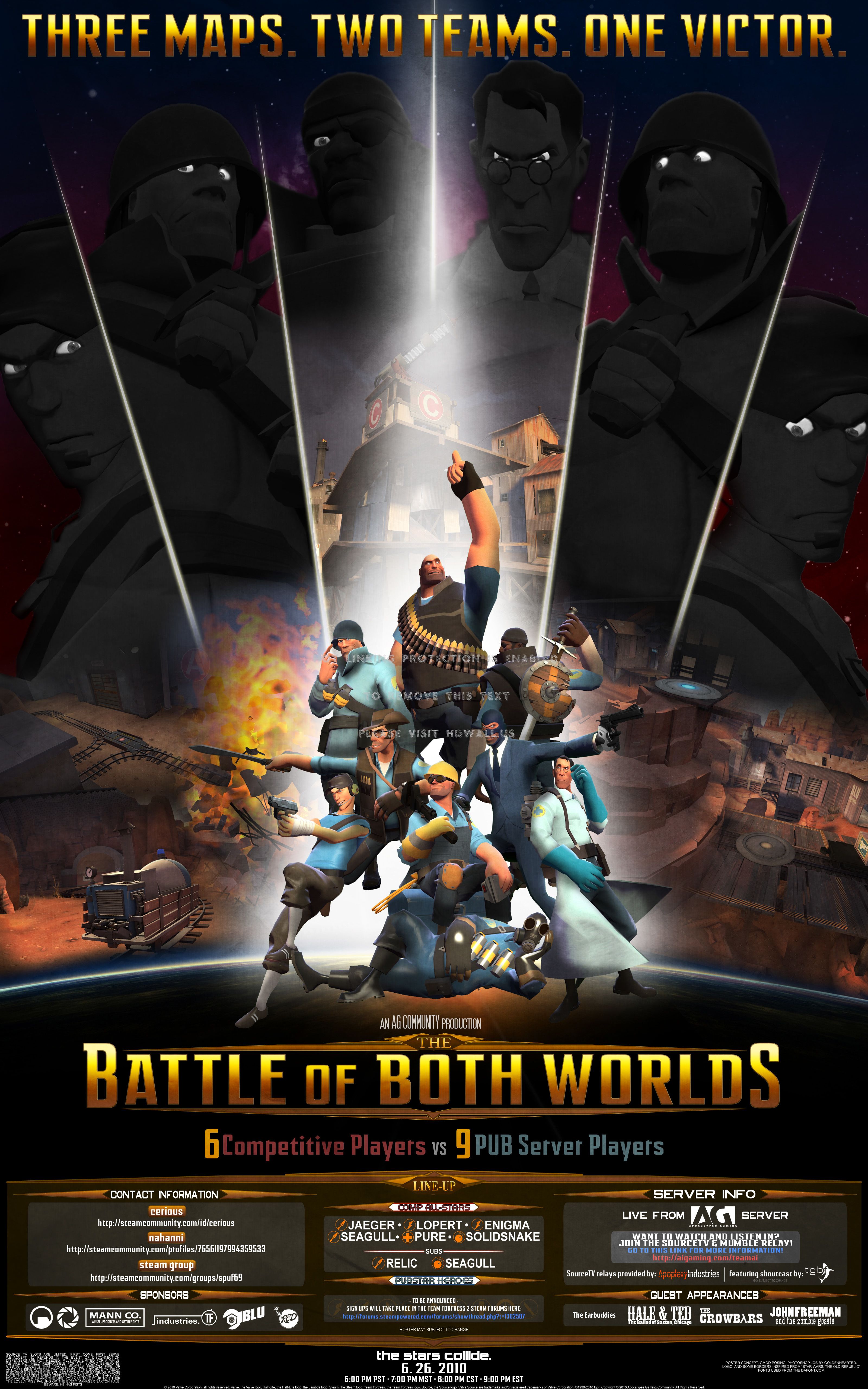 Team Fortress 2 Battle of Both Worlds, 3200x5120 Verticale, Mobile