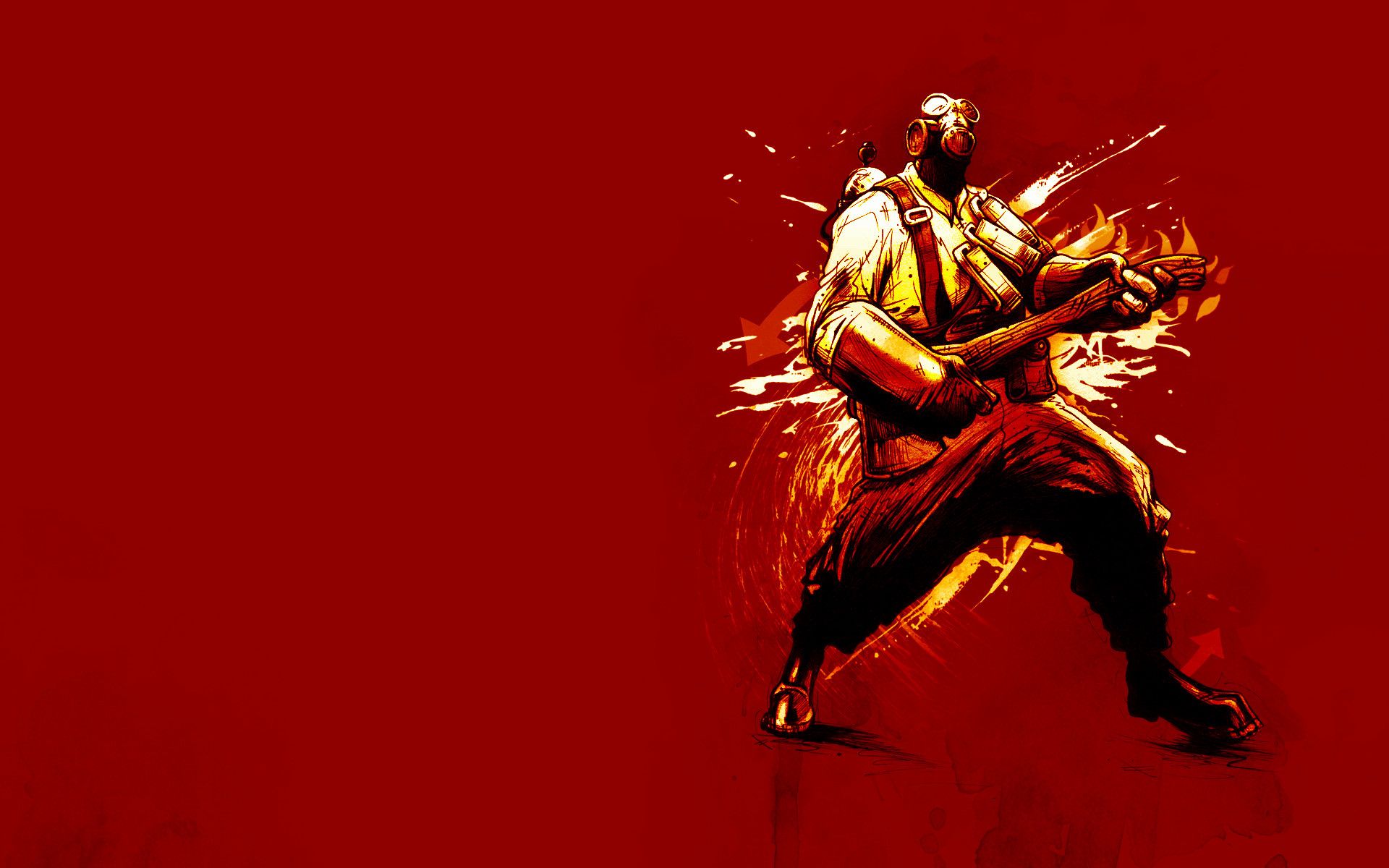 Personaggio TF2 rosso Heavy, Team Fortress 2, 1920x1200 Full HD+ WUXGA, Desktop