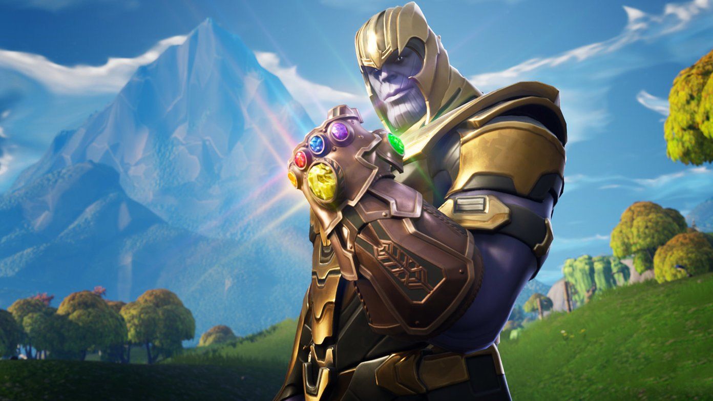 Thanos Fortnite guanto infinito, battle royale, 1392x783 HD, PC Desktop