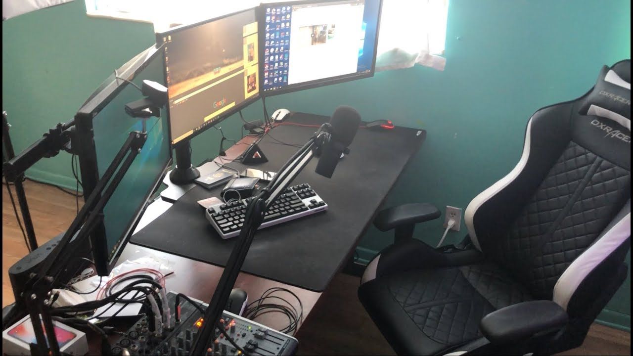 Postazione gaming streaming setup, 1280x720 720p, Monitor Gaming