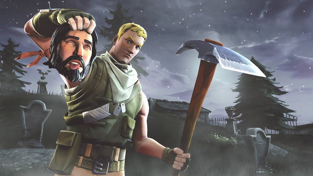 Personaggi Fortnite con piccone, 1280x720 720p, iMac