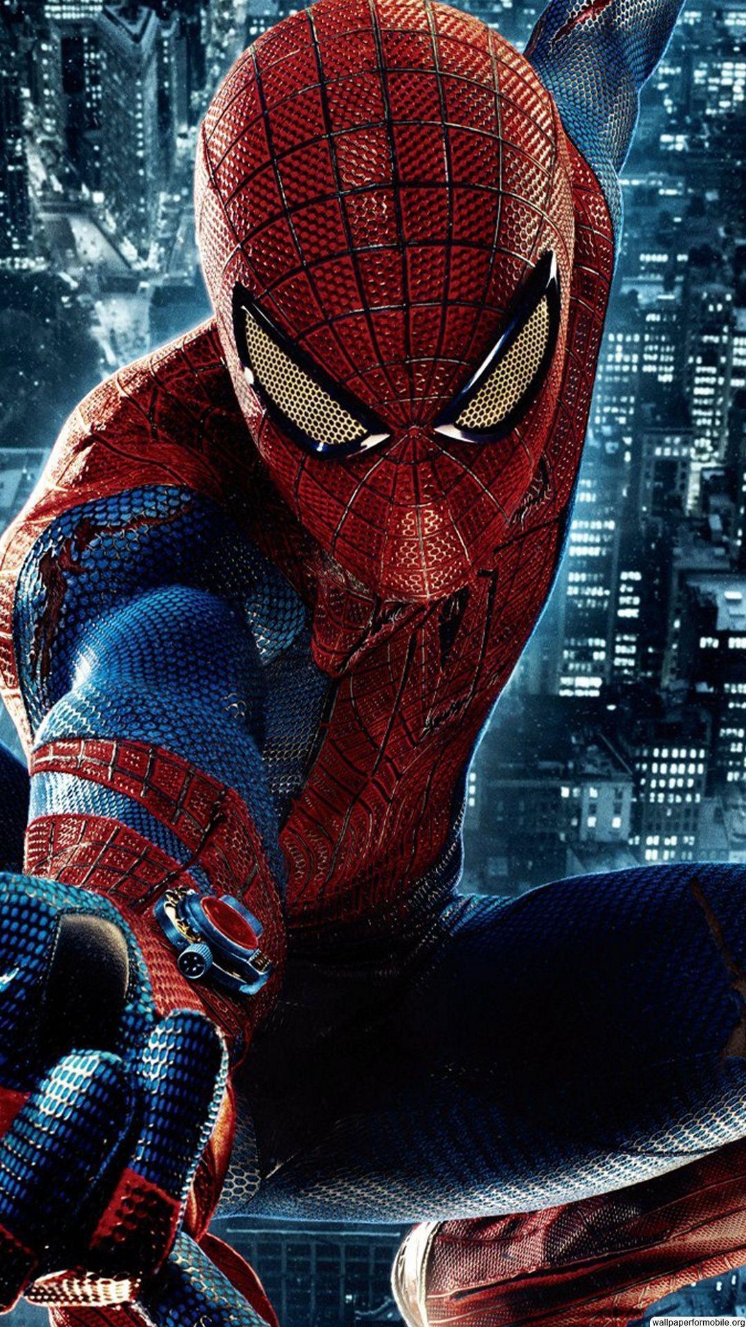 Spider-Man città notturna, 1080x1920 Full HD Verticale, Smartphone