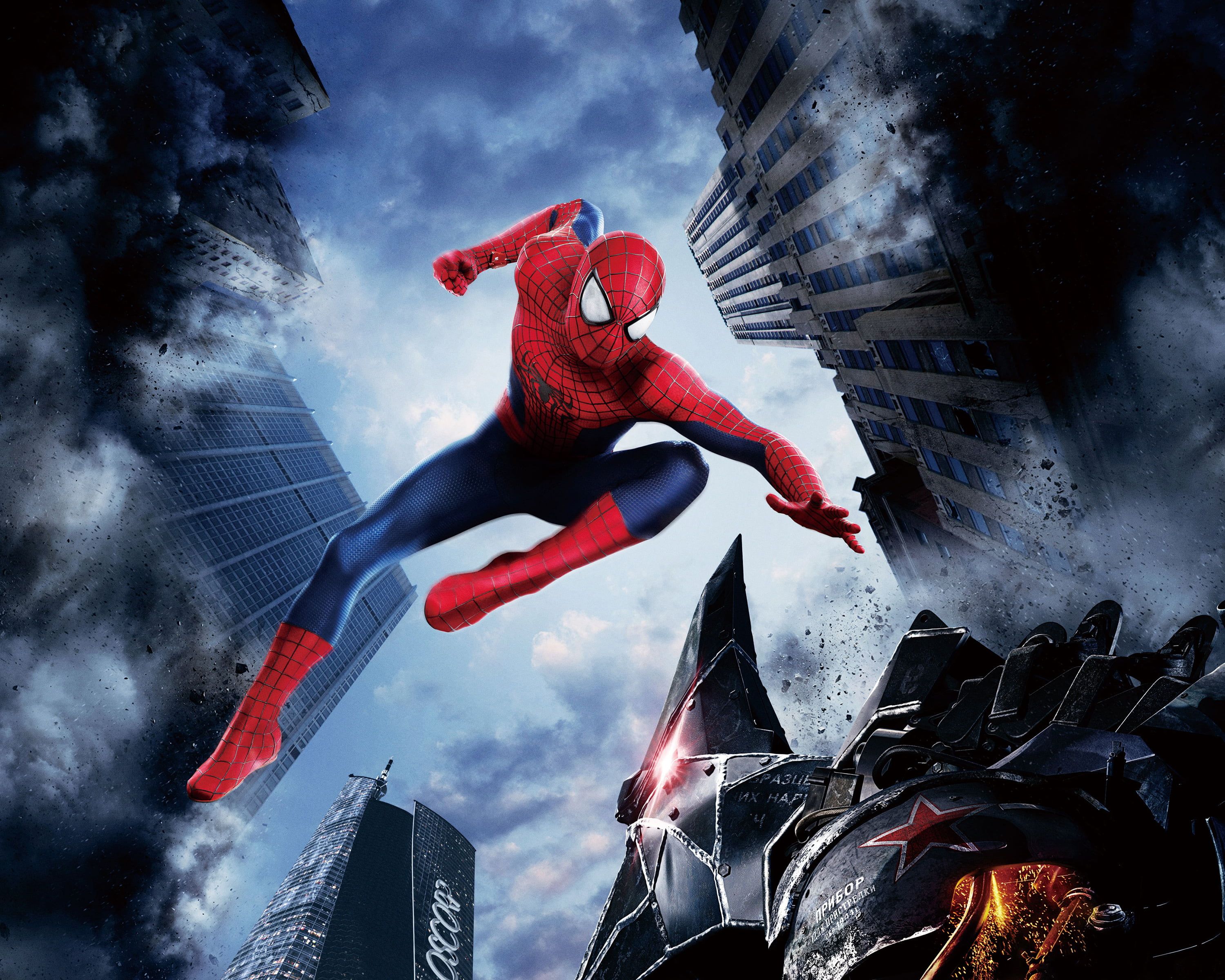 Spider-Man salta tra edifici, 3000x2400 WQXGA, Desktop