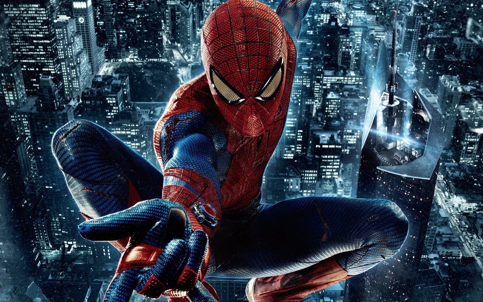 Spider-Man sospeso sulla città, Marvel, 1920x1200 WUXGA, Desktop
