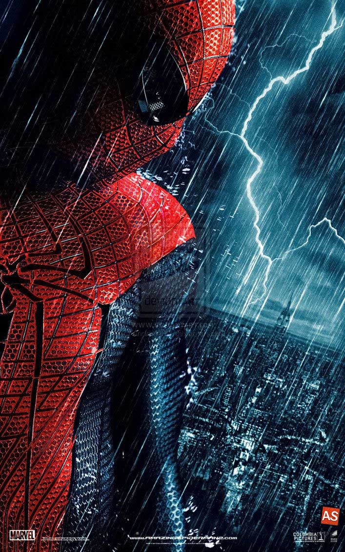 Spider-Man sotto la pioggia, 707x1131 Verticale, Telefono