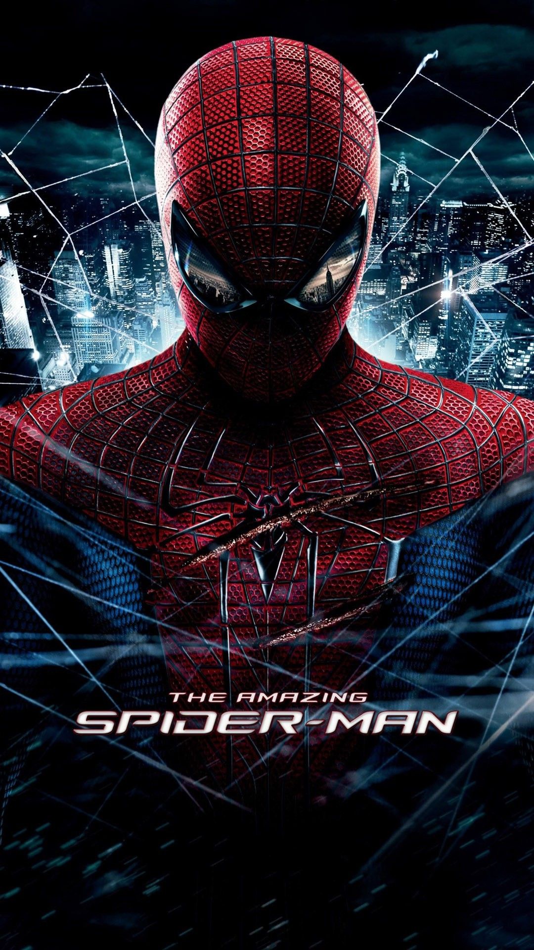 Spider-Man ragnatela città notturna, 1080x1920 Verticale, Mobile