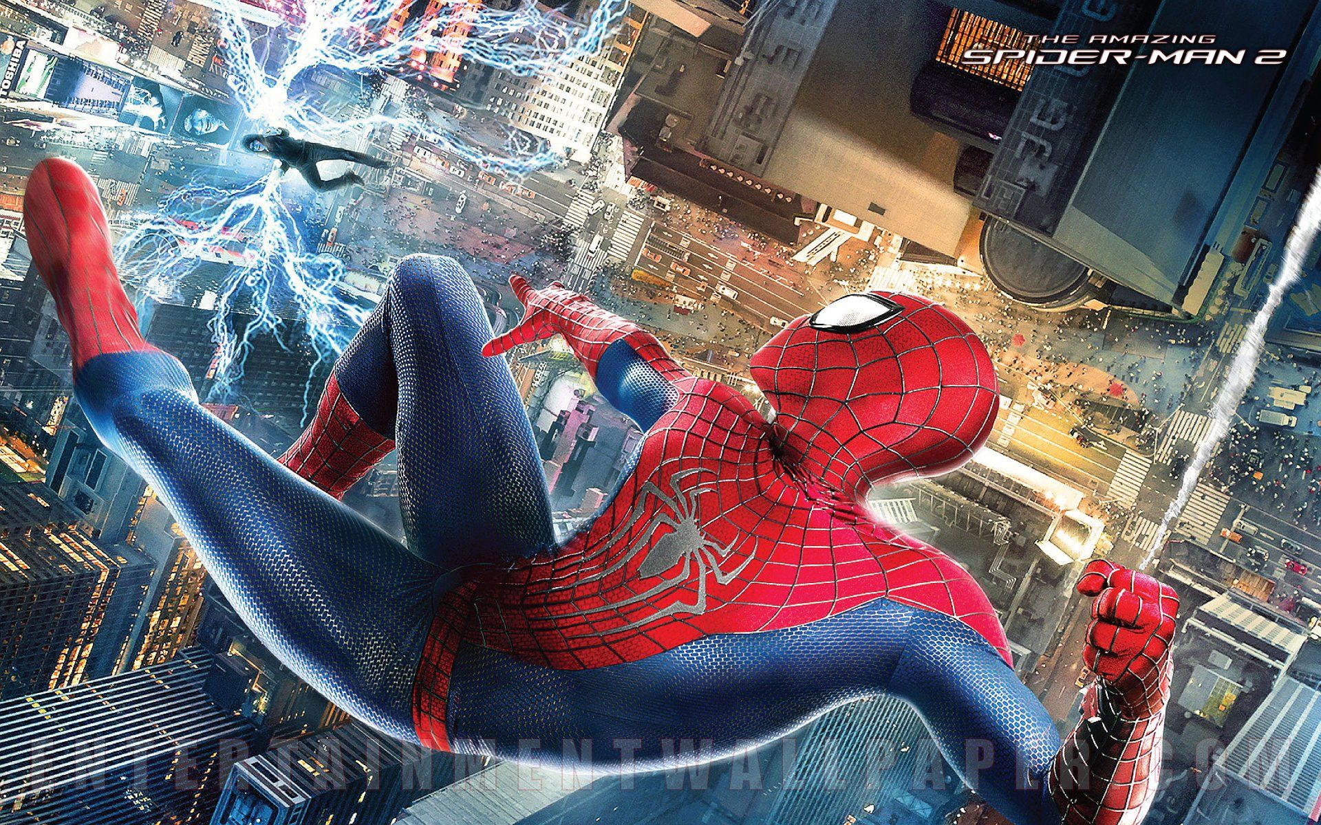 Spider-Man in volo sulla città, 1920x1200 WUXGA, PC