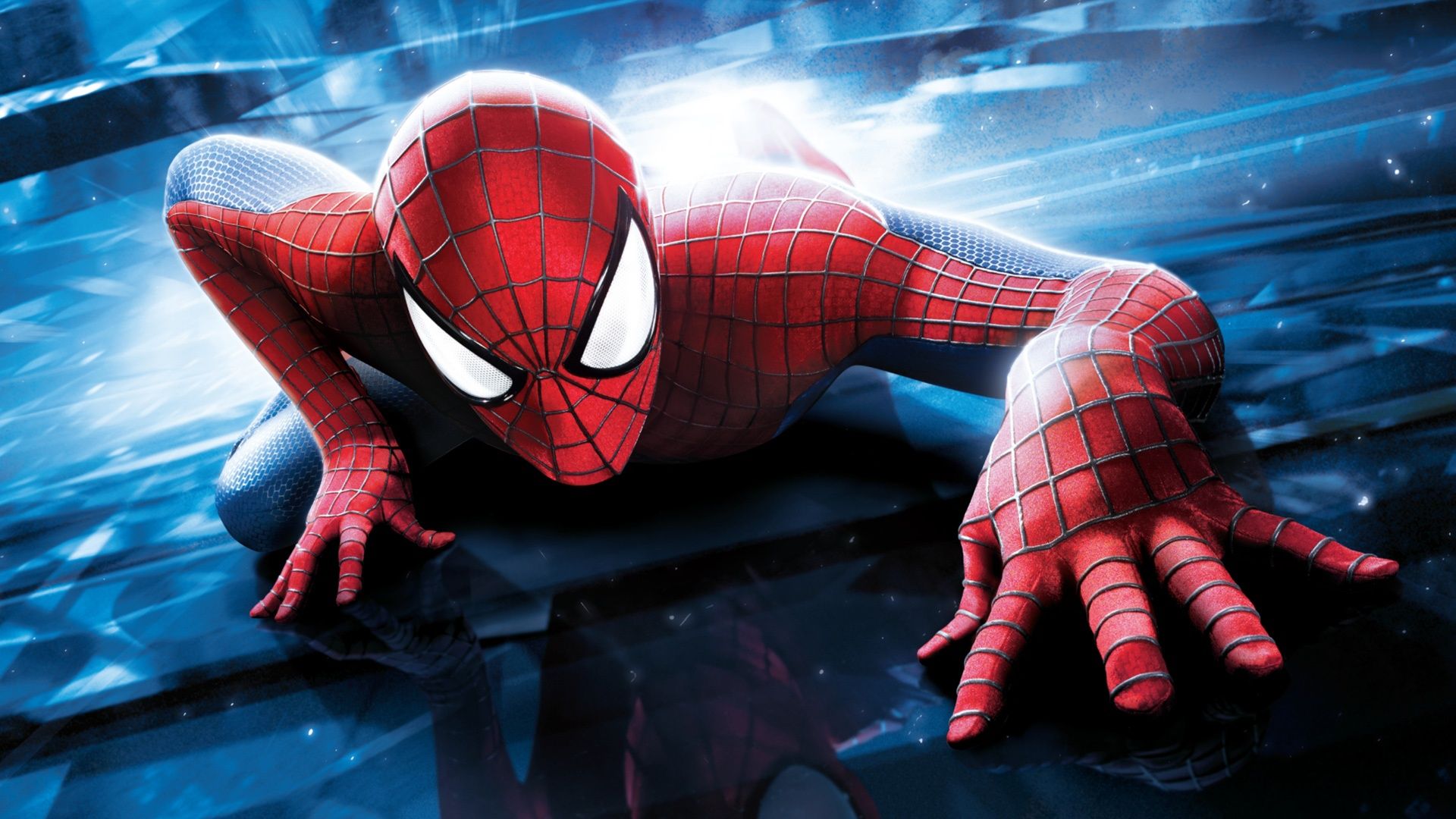 Spider-Man arrampicato su vetro, 1920x1080 Full HD, PC Desktop