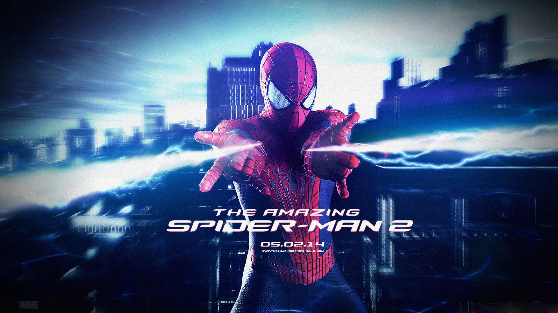 Spider-Man in azione, città, 1920x1080 Full HD, Laptop