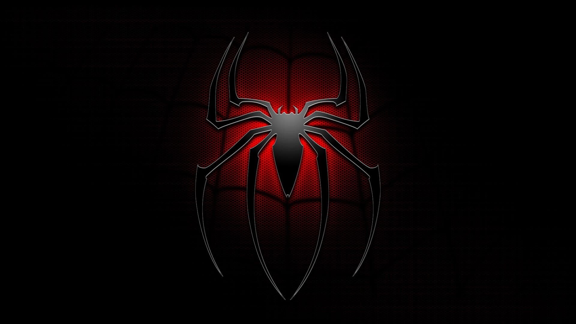 Logo ragno Spider-Man rosso, 1920x1080 Full HD, Desktop