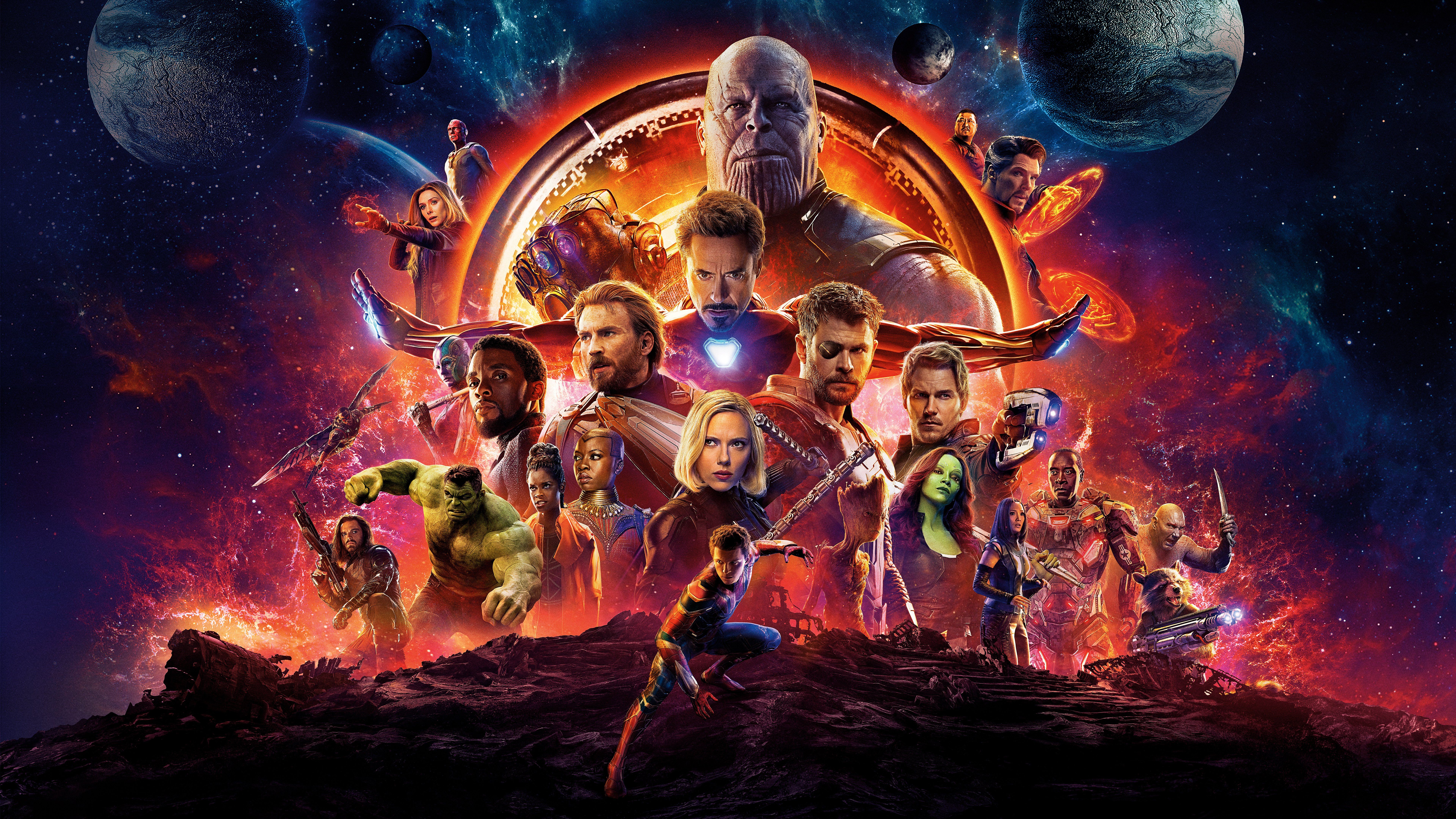 Poster Avengers Infinity War, 7680x4320 4K Ultra HD, Desktop