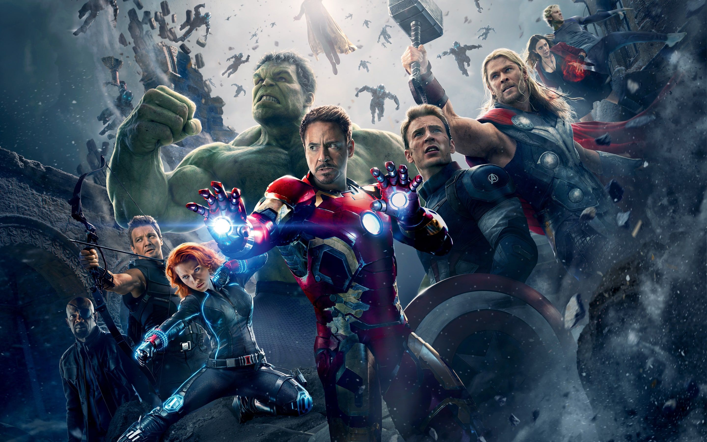 Avengers Age of Ultron eroi, 2880x1800 WQXGA, Monitor Gaming