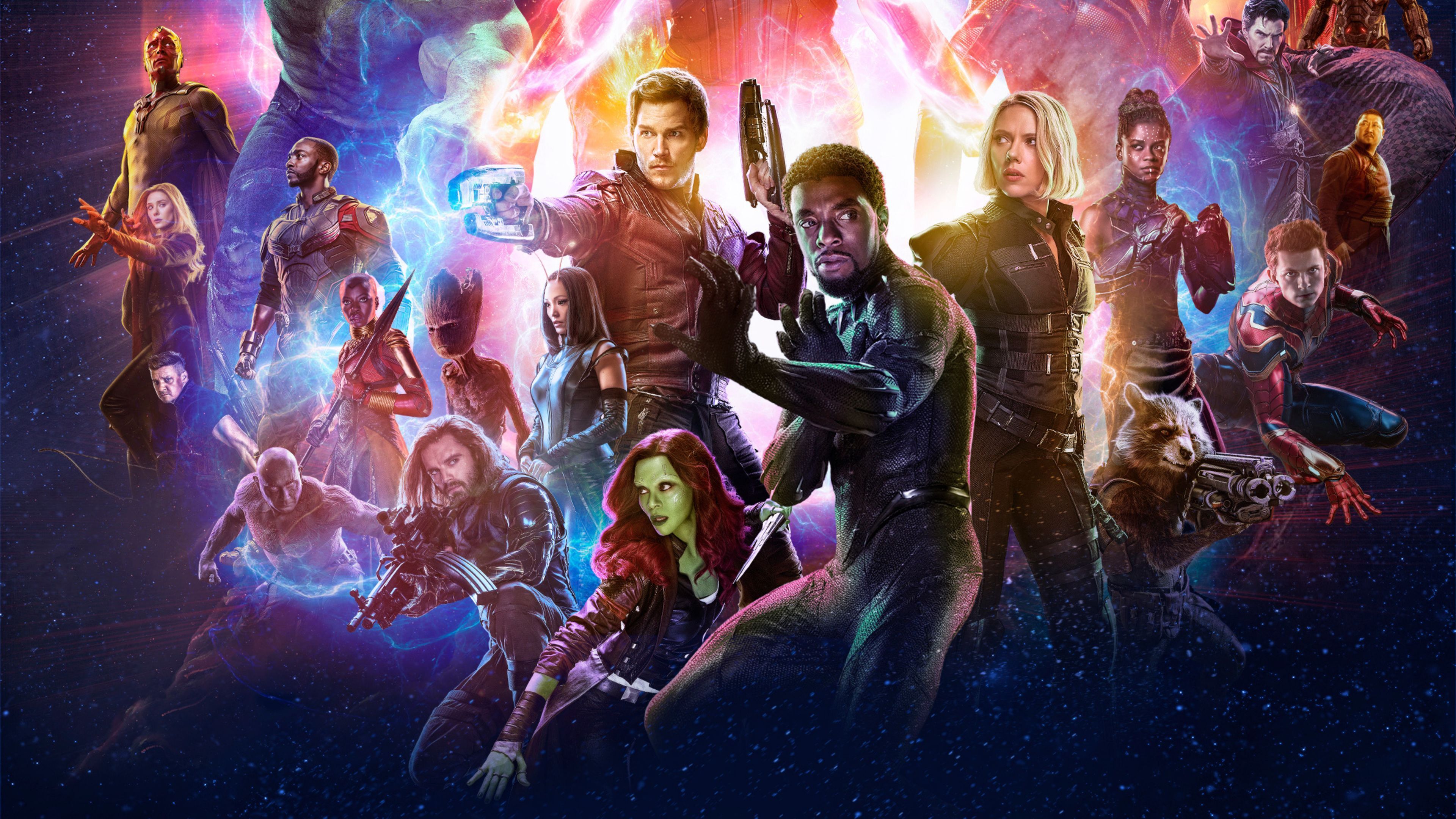 Avengers Infinity War personaggi Marvel, 3840x2160 4K, PC Desktop