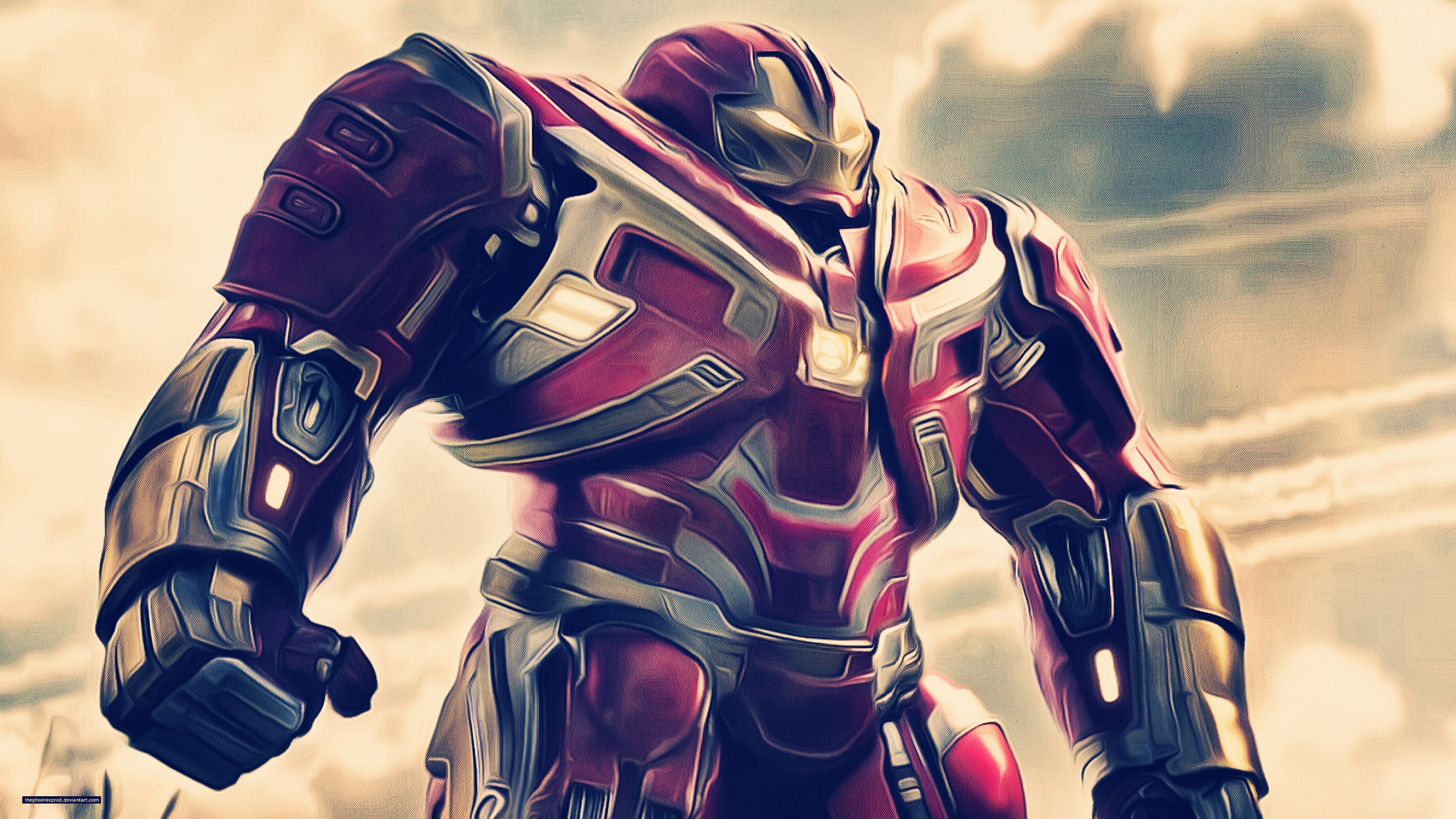 Hulkbuster Iron Man armatura, 3840x2160 Ultra HD, PC