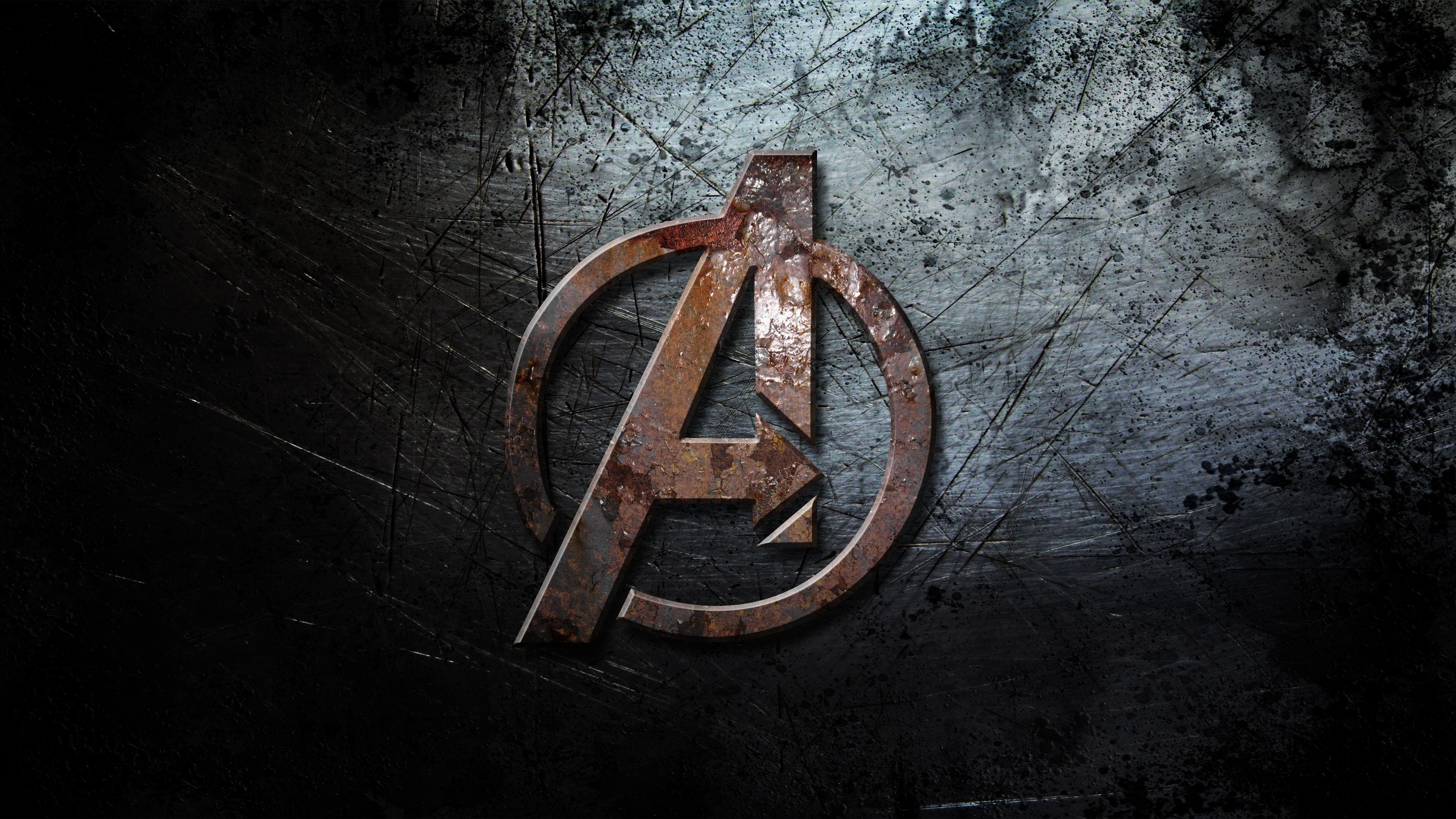 Logo Avengers metallico, 3840x2160 4K Ultra HD, Desktop
