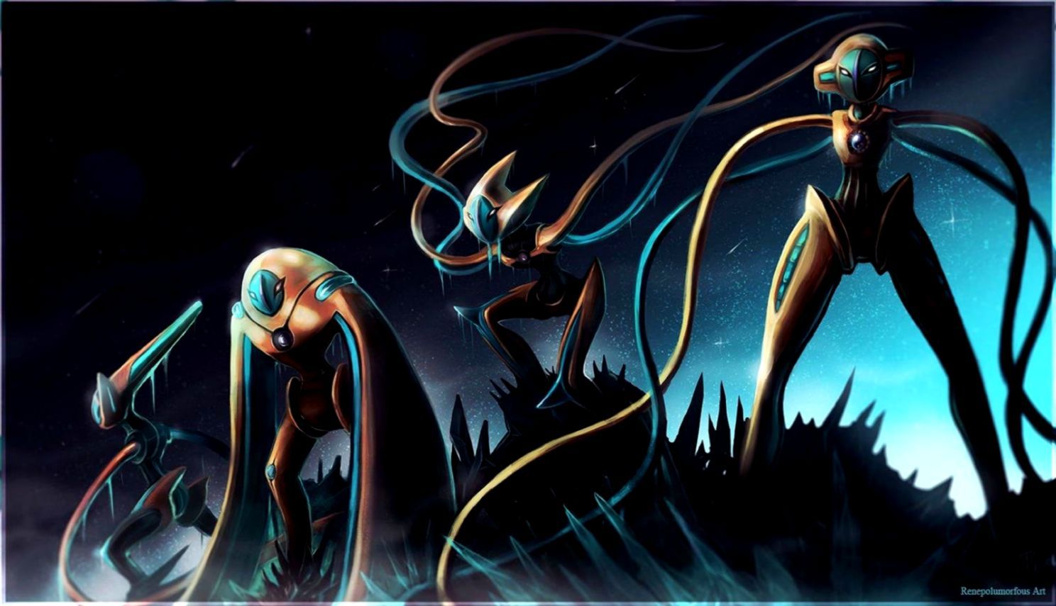 Deoxys forme multiple notte, 1488x855 720p, Laptop