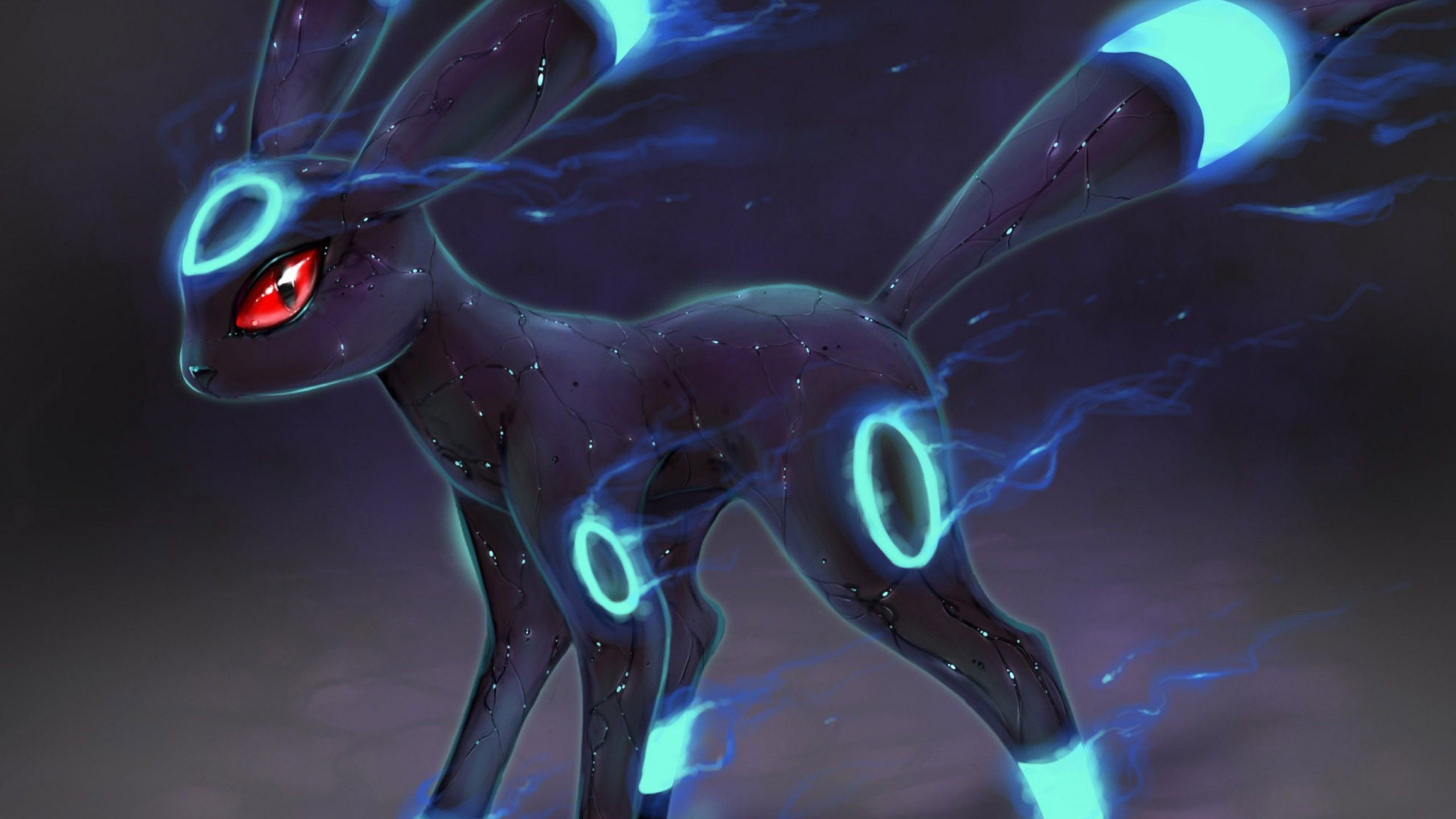 Umbreon con aure blu, 2560x1440 2K, Desktop