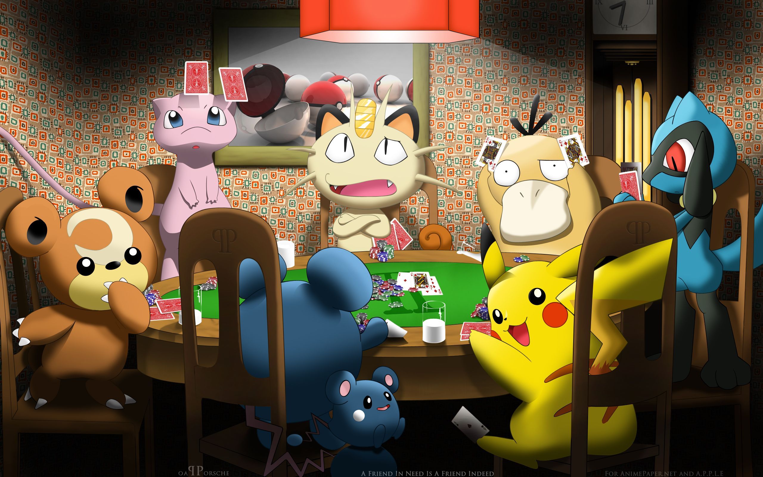 Pokémon giocano a poker, 2560x1600 WQXGA, Desktop
