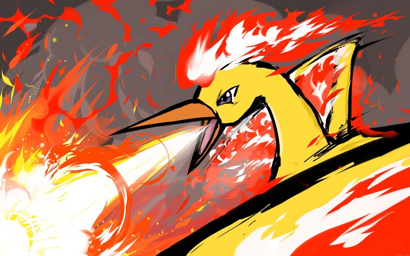 Moltres Pokémon fuoco, 1440x900 720p, MacBook Air