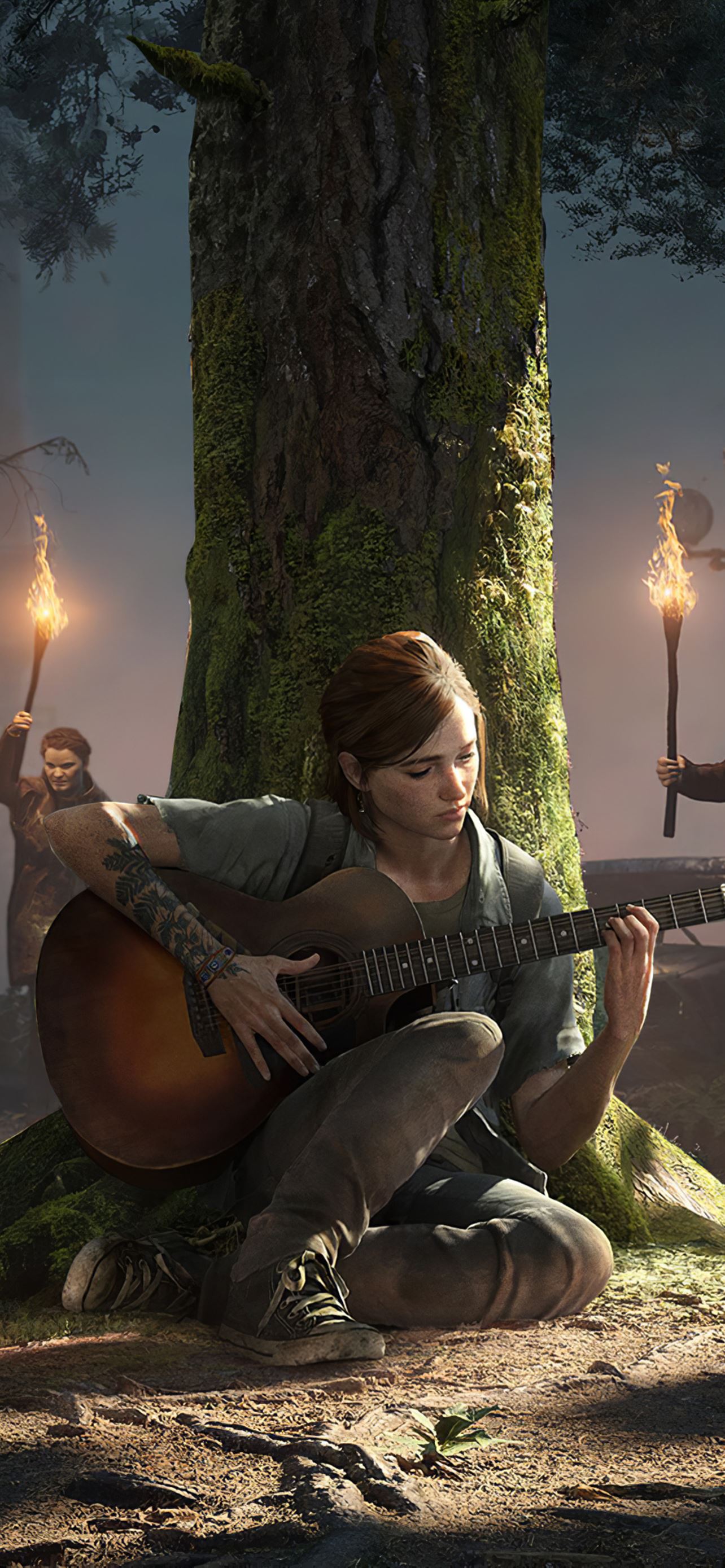 Ellie con chitarra, The Last of Us, 1284x2778 Verticale, Telefono