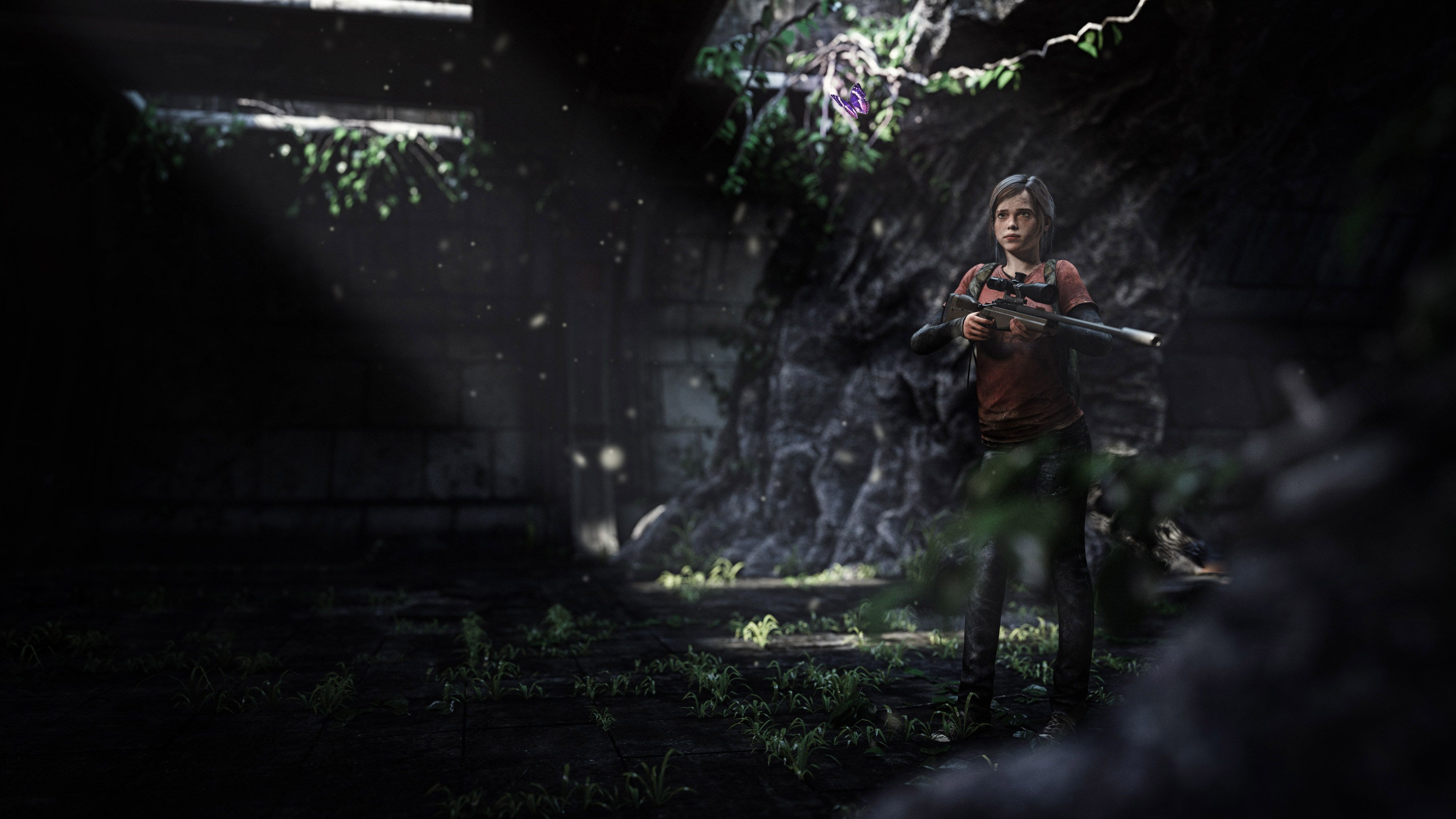 Ellie The Last of Us foresta, 4000x2250 4K Ultra HD, Monitor 4K