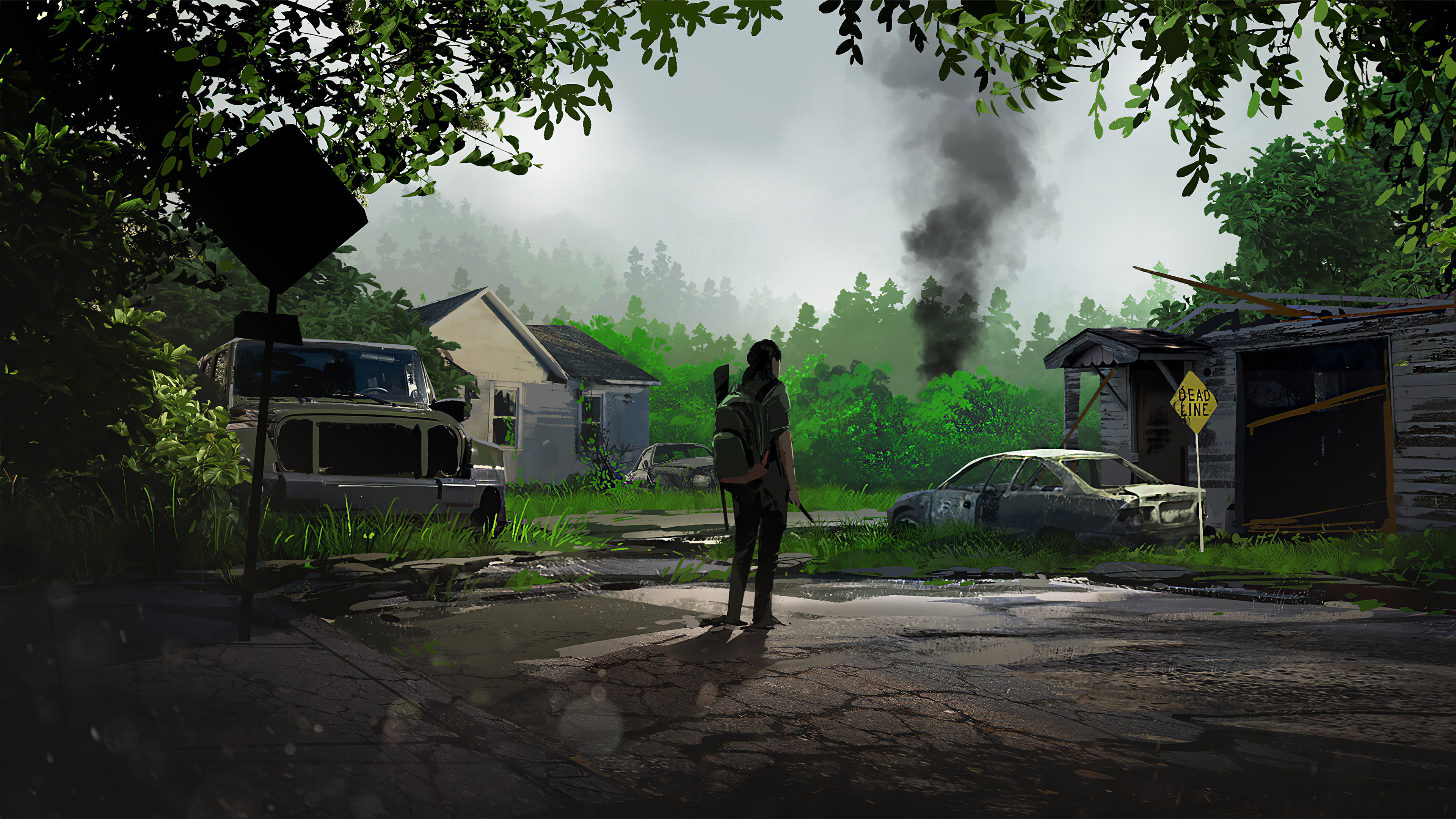 The Last of Us scena post-apocalittica, 3840x2160 4K, Desktop 4K