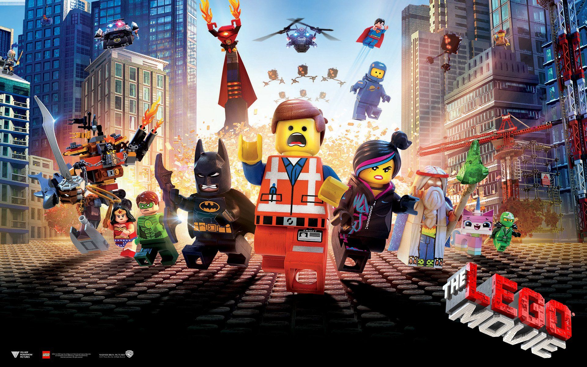 Personaggi Lego Movie città, 1920x1200 Full HD+, Laptop