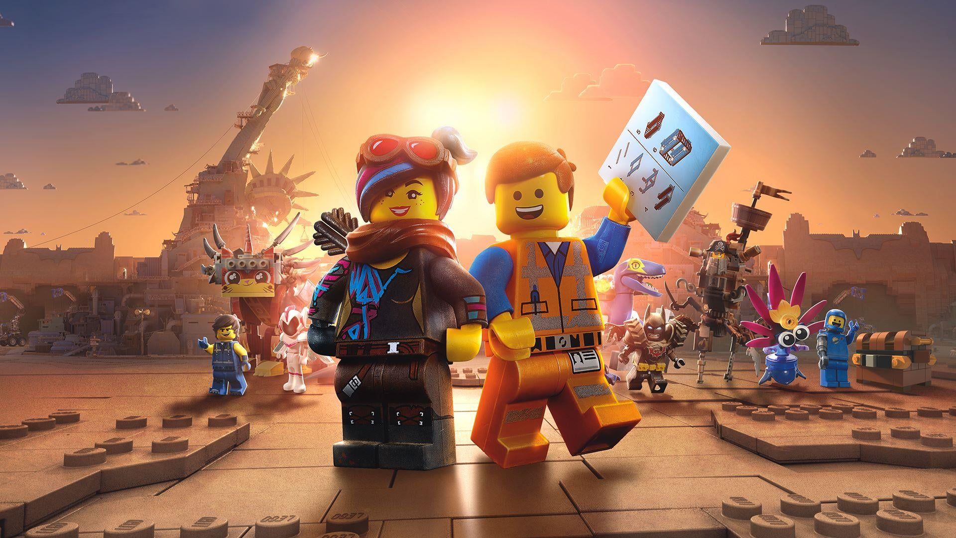 Personaggi LEGO Movie in azione, mattoncini, 1920x1080 Full HD, Desktop