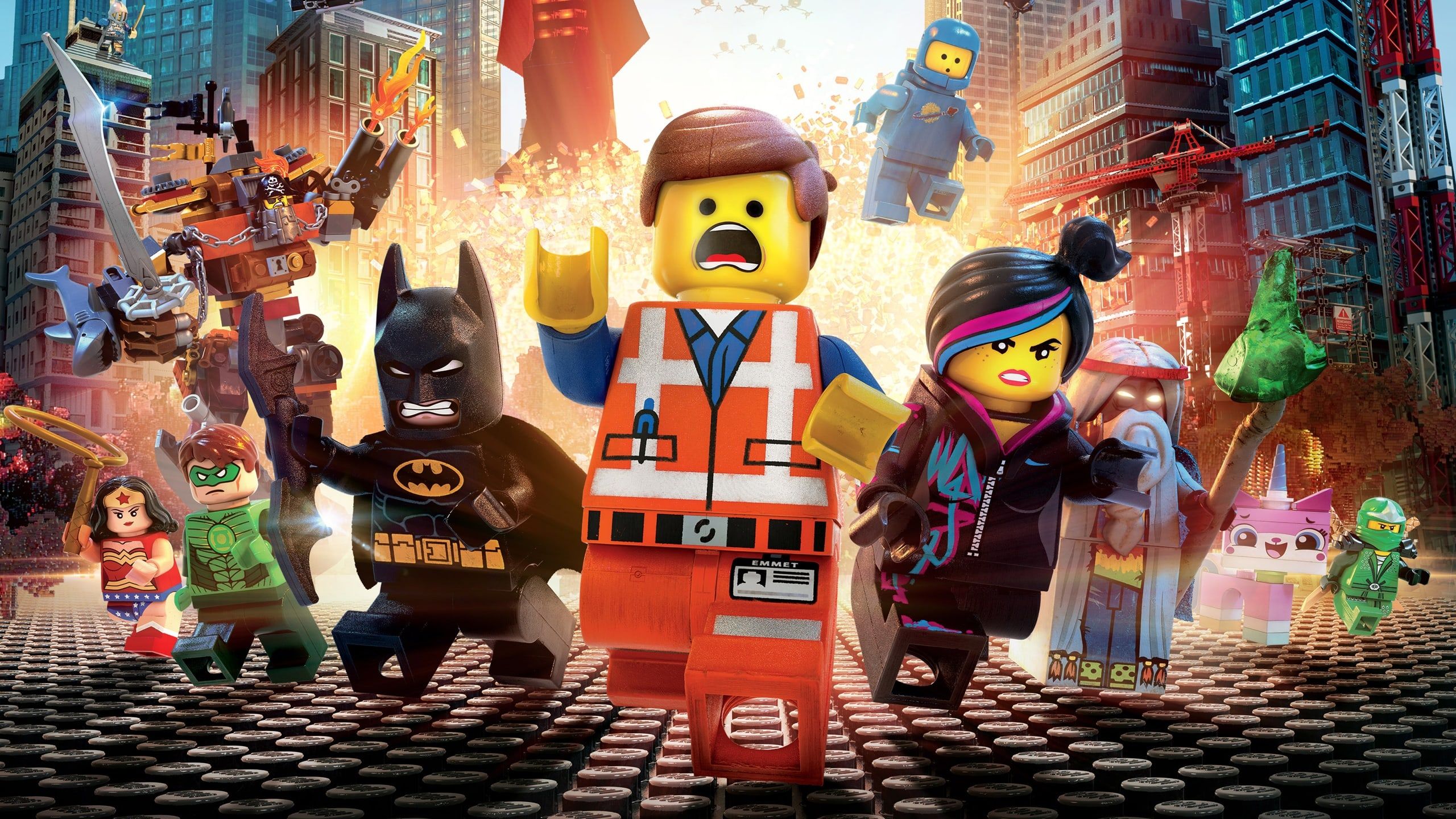 Personaggi LEGO Movie gruppo, mattoncini, 2560x1440 1440p, Desktop