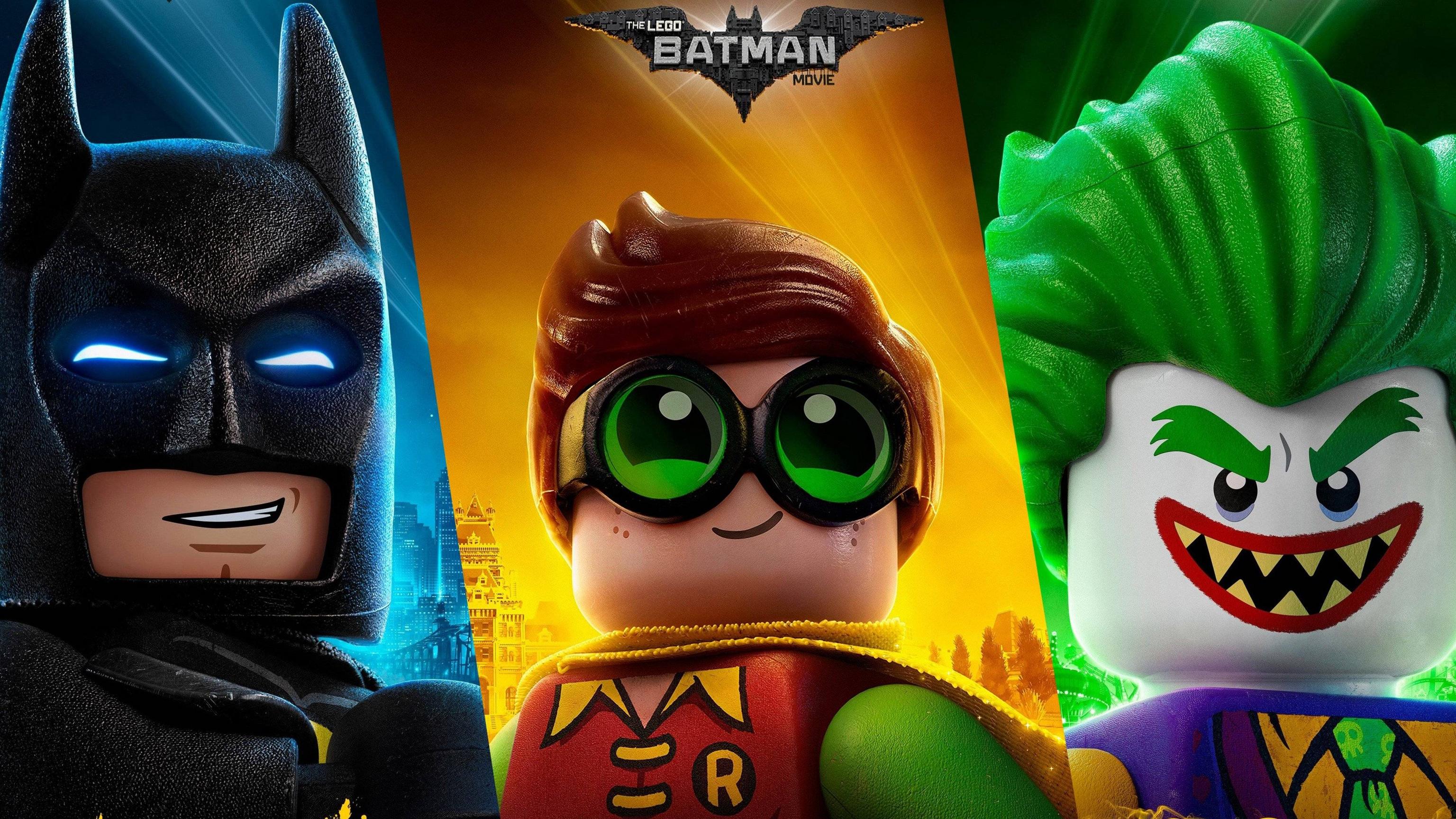 Lego Batman Robin Joker personaggi, 3840x2160 UHD, Monitor 4K