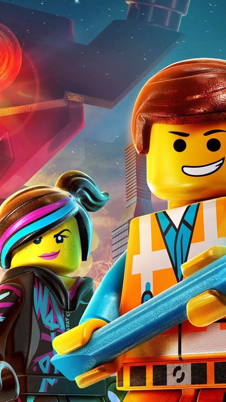 Personaggi LEGO Movie Emmet Lucy, 750x1334 Full HD Verticale, Smartphone