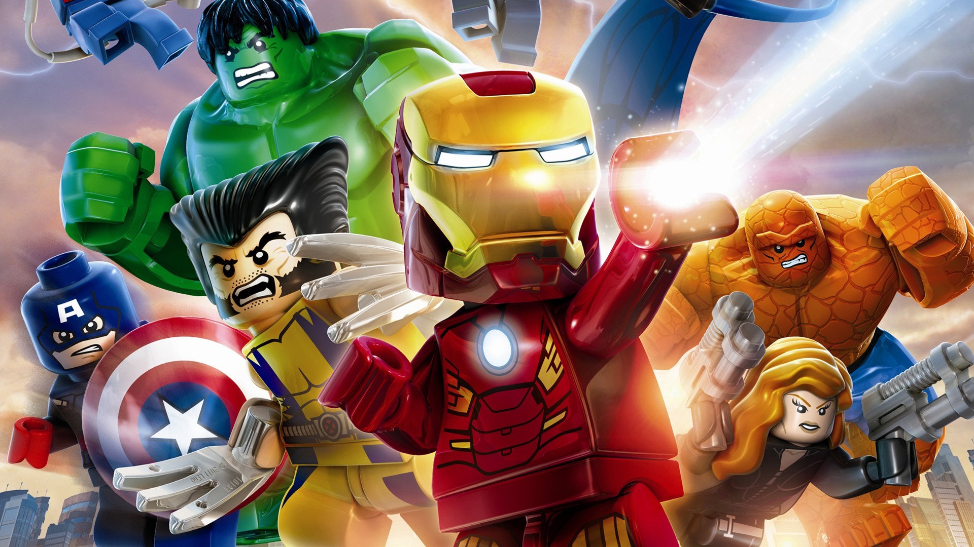 Personaggi LEGO Marvel Super Heroes, supereroi, 1920x1080 Full HD 1080p, Laptop
