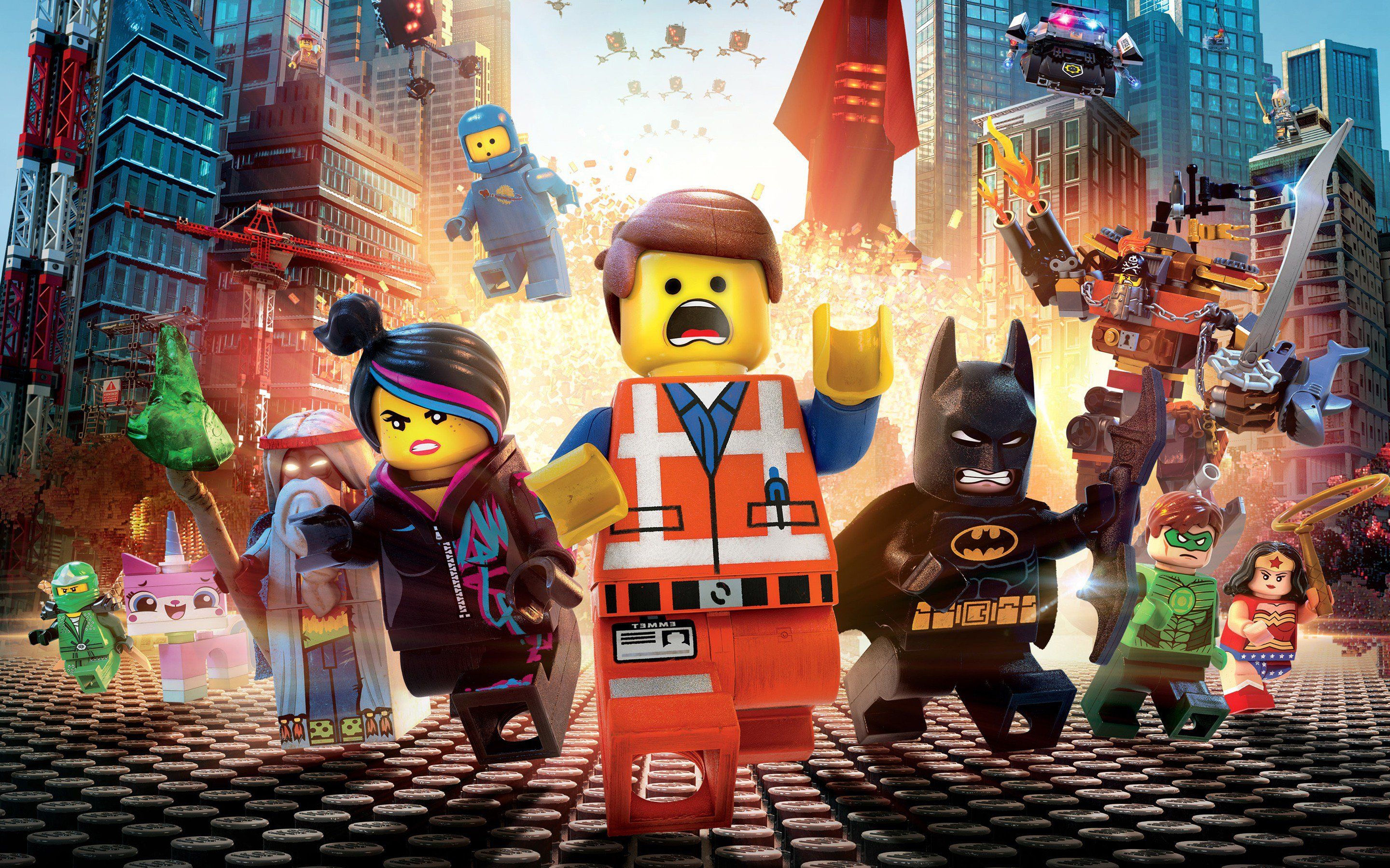Personaggi LEGO Movie città, costruzioni, 2880x1800 WQXGA, PC