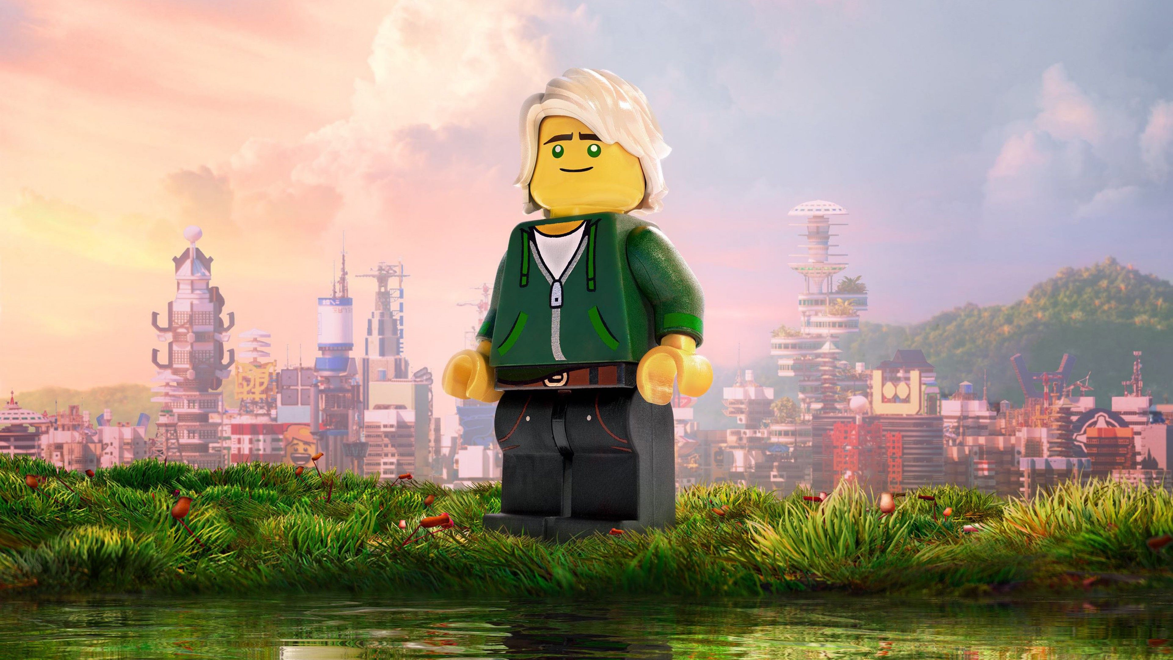 Personaggio LEGO Ninjago biondo, 3840x2160 4K Ultra HD, Monitor 4K