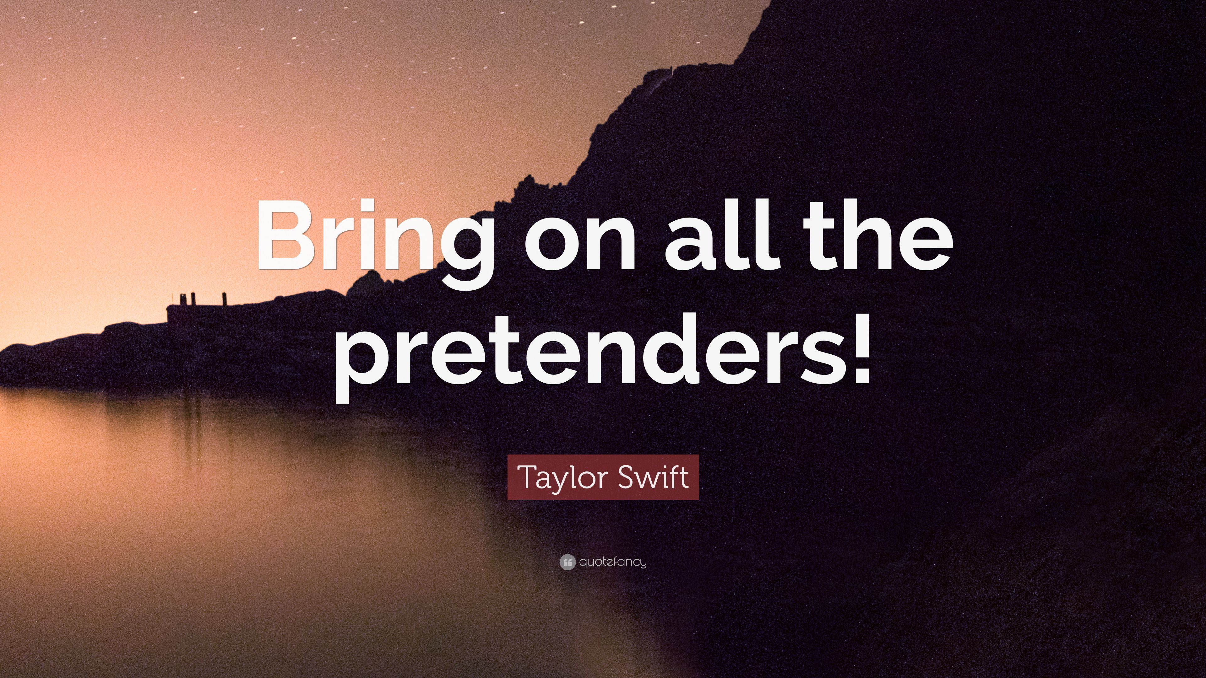 Citazione Taylor Swift, tramonto lago, 3840x2160 UHD, Monitor 4K
