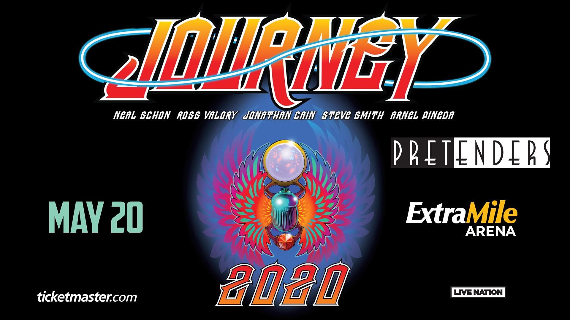 Locandina concerto Journey Pretenders, 1920x1080 1080p, PC