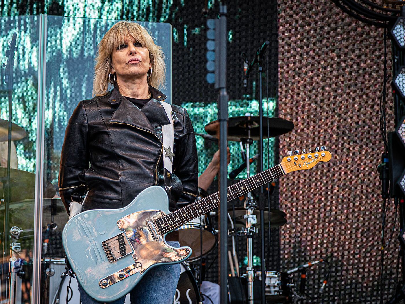 Chitarrista con Fender Telecaster sul palco, 1400x1050 720p, MacBook Air