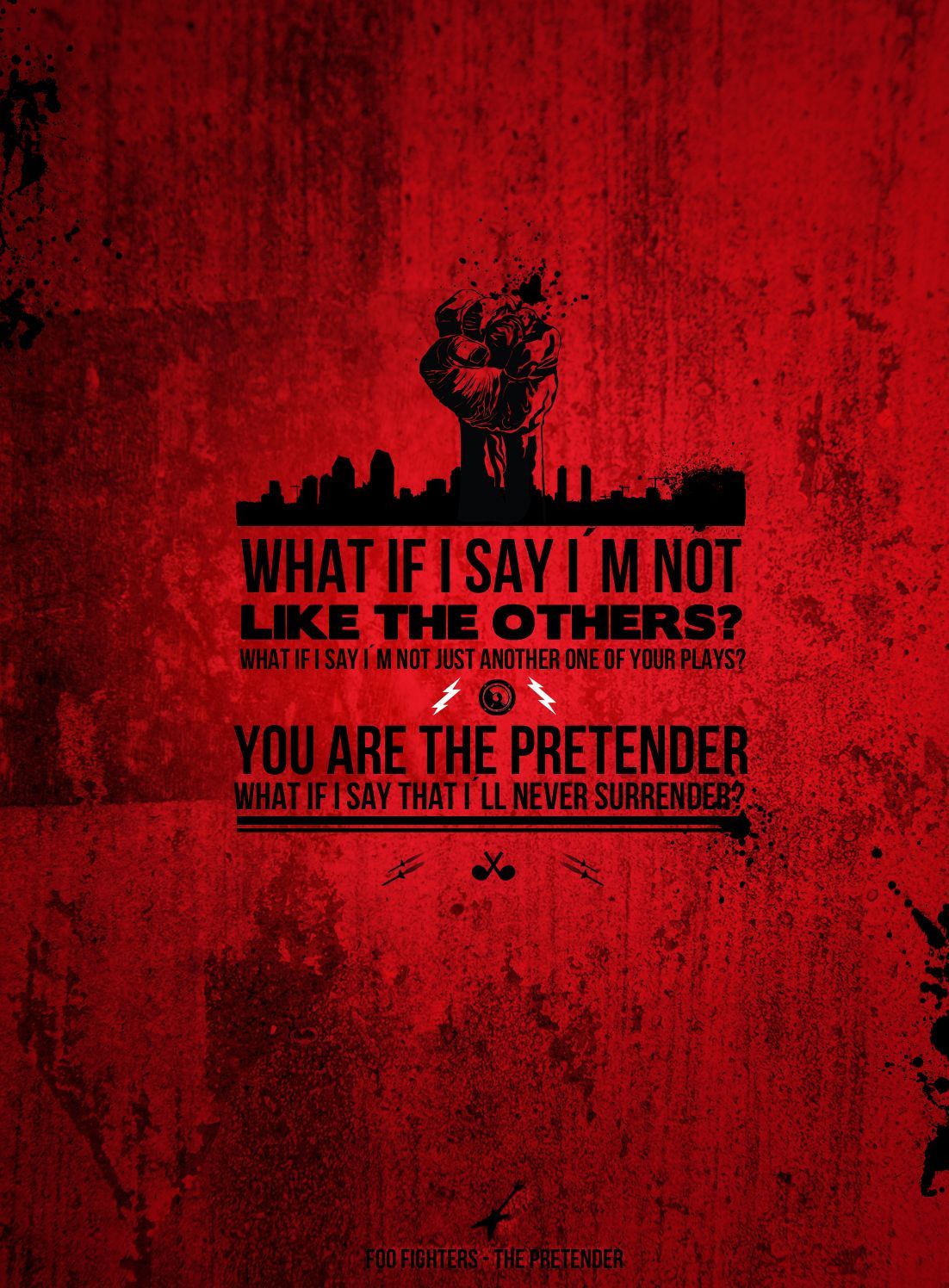 Foo Fighters The Pretender testo, Dave Grohl, 1102x1496 Verticale, Telefono