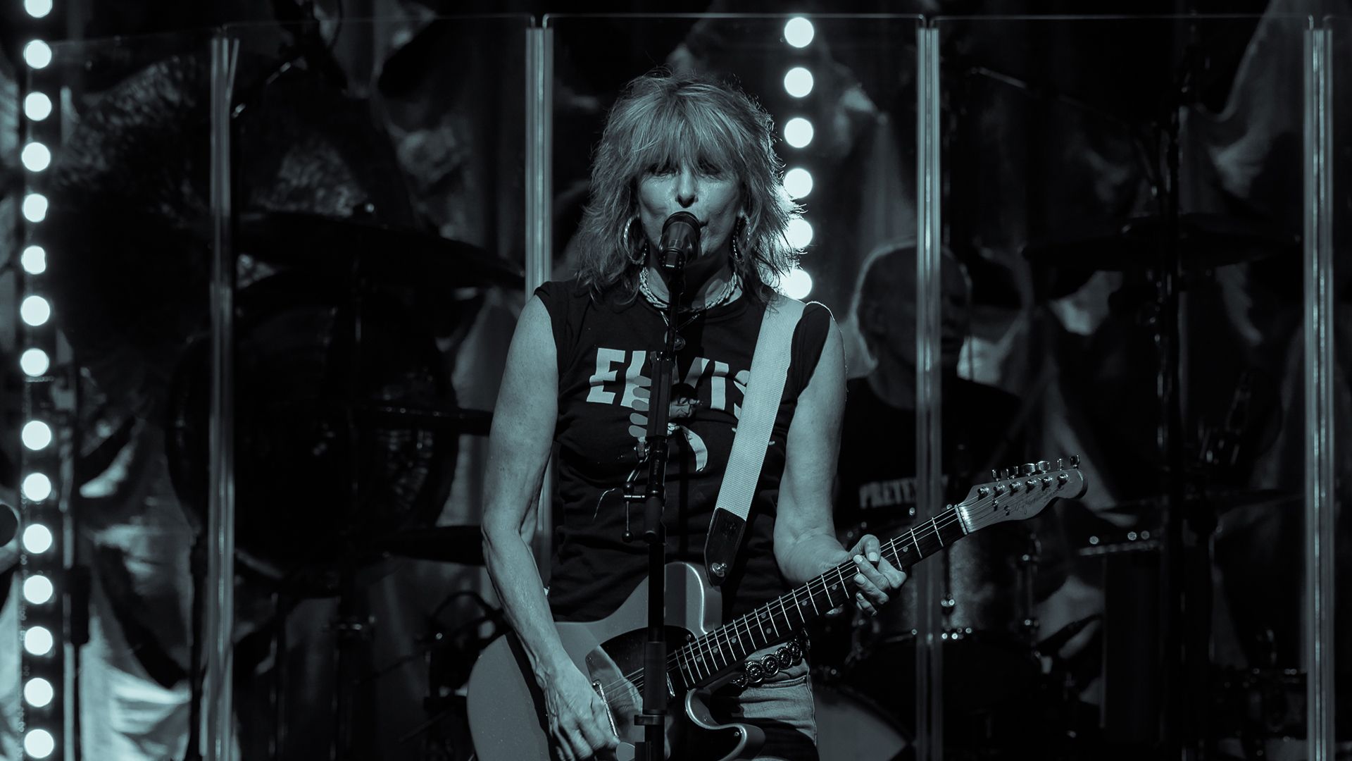Chitarrista rock concerto bianco e nero, 1920x1080 Full HD 1080p, PC Desktop