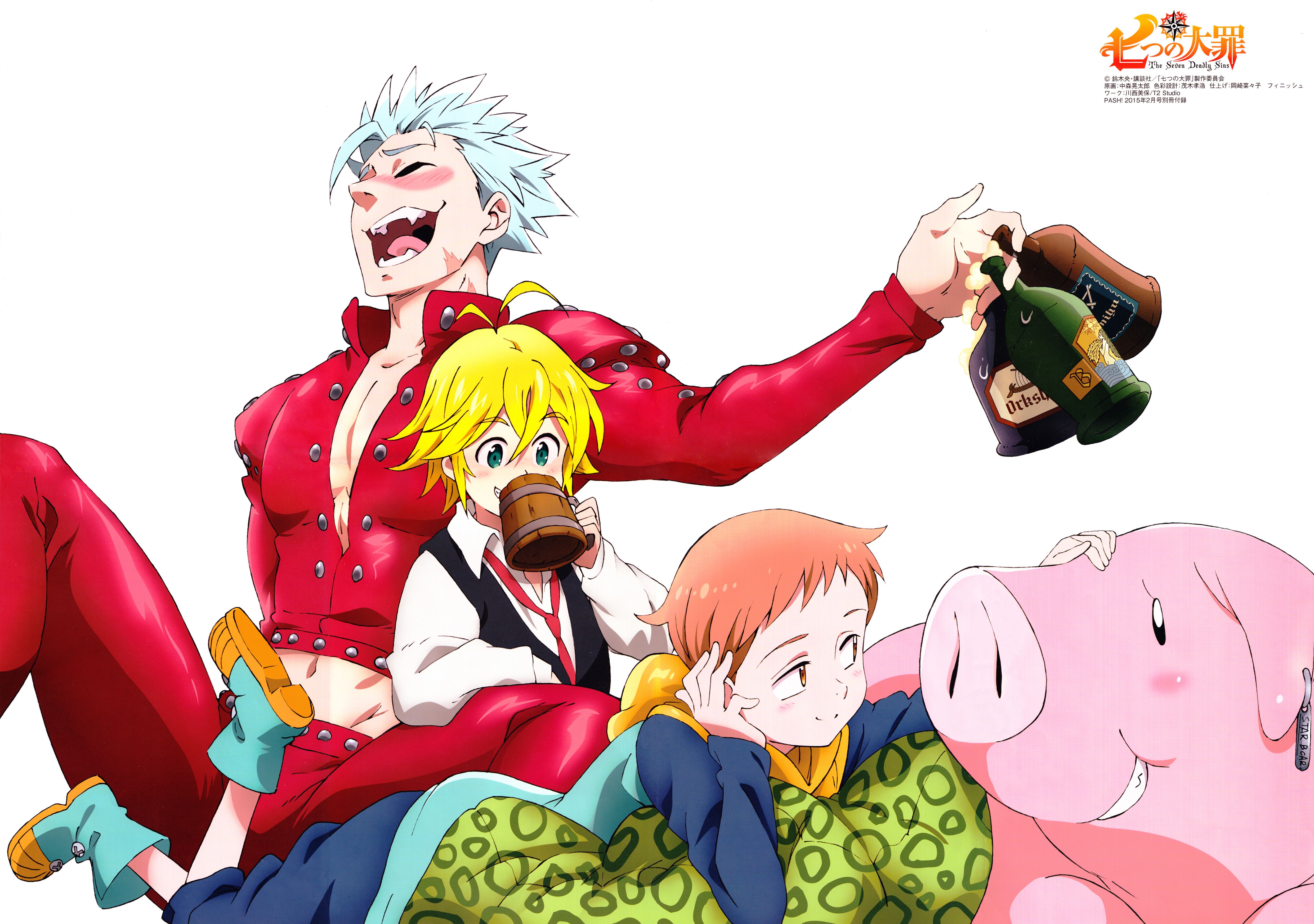 The Seven Deadly Sins personaggi anime, 4962x3491 4K, Desktop 4K