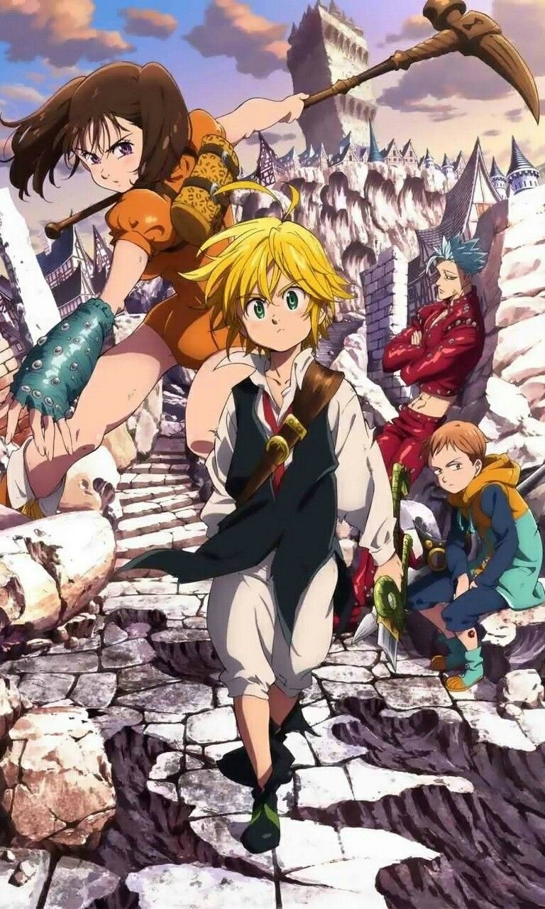 Seven Deadly Sins personaggi anime, 768x1280 Full HD Verticale, Smartphone