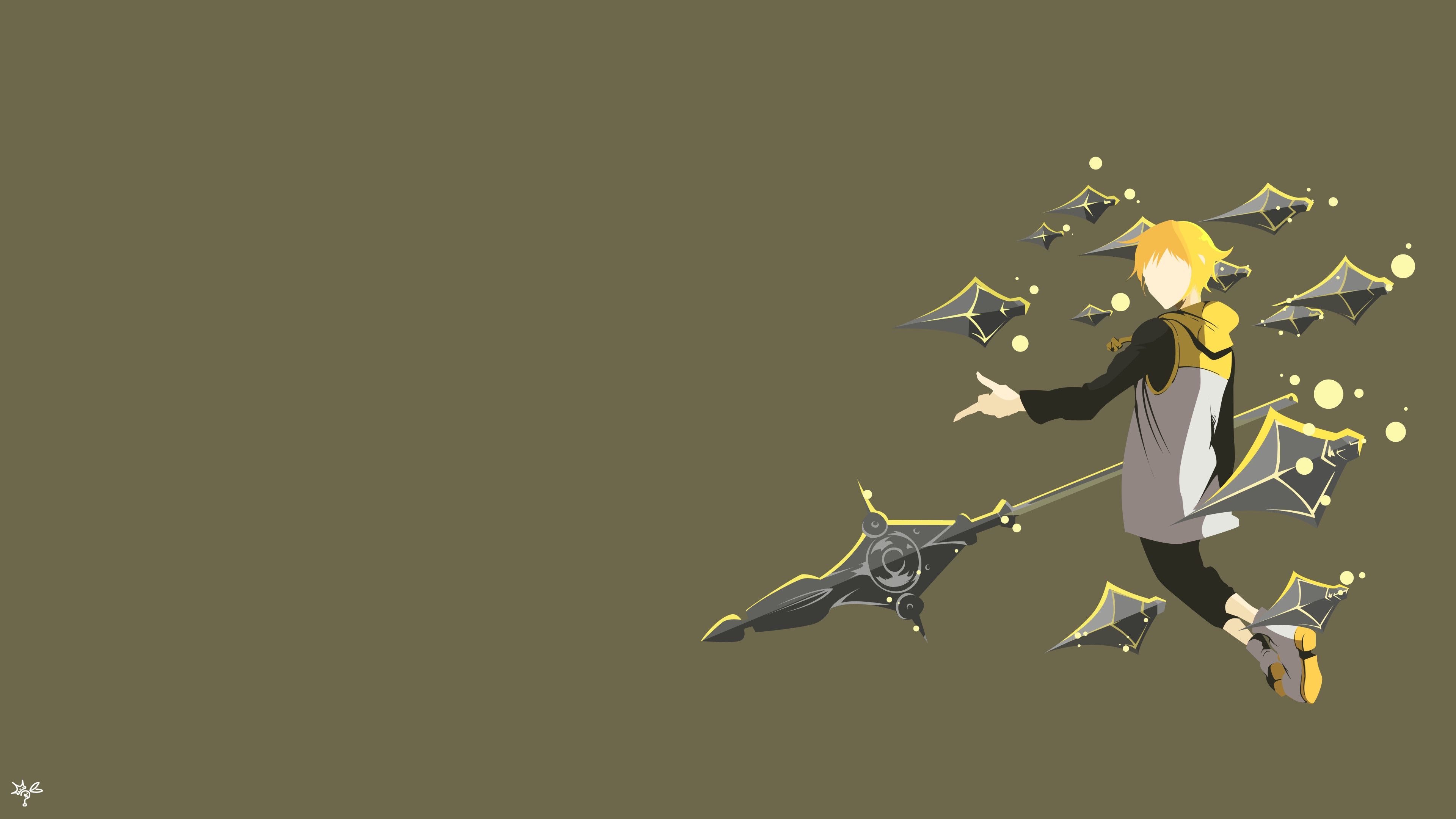 The Seven Deadly Sins, personaggio minimalista, 3840x2160 UHD, PC 4K