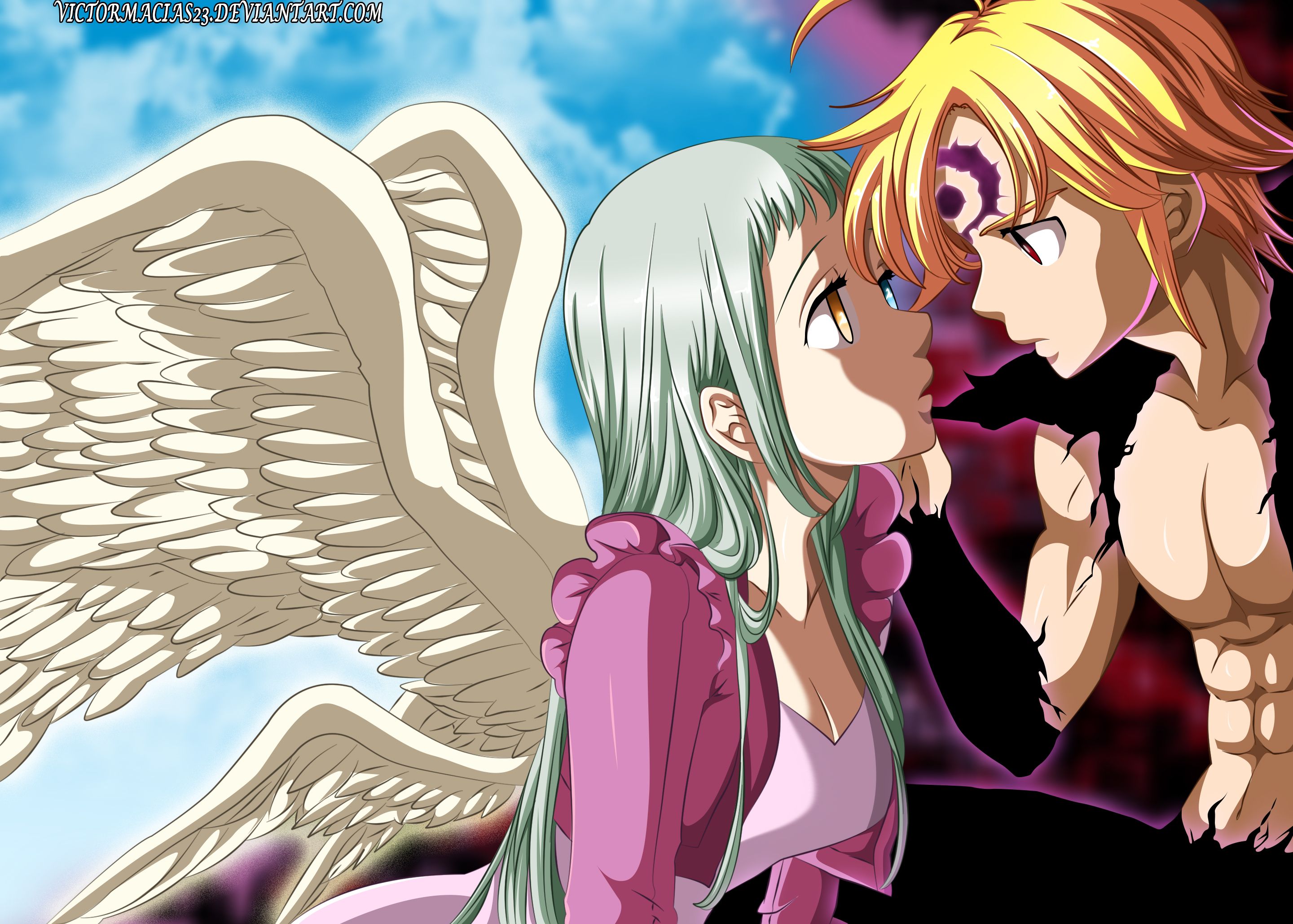 Elizabeth e Meliodas, Seven Deadly Sins, 2880x2058 2K+, PC